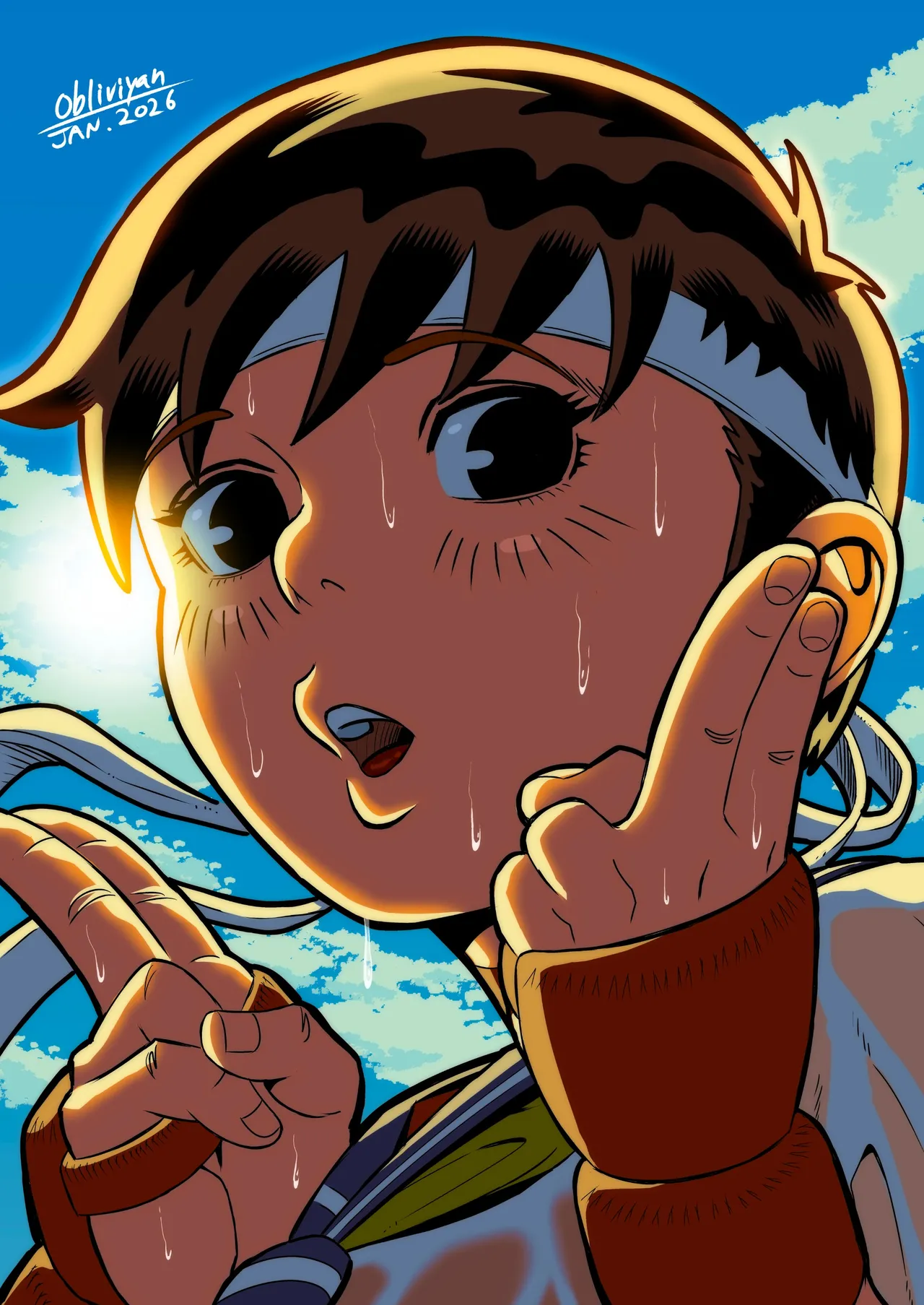 [おぶりび庵 (おぶりびやん)] 純情娘と初めてどうし嬉し恥ずかし汗だく濃厚ラブラブえっち (Street Fighter) image number 39