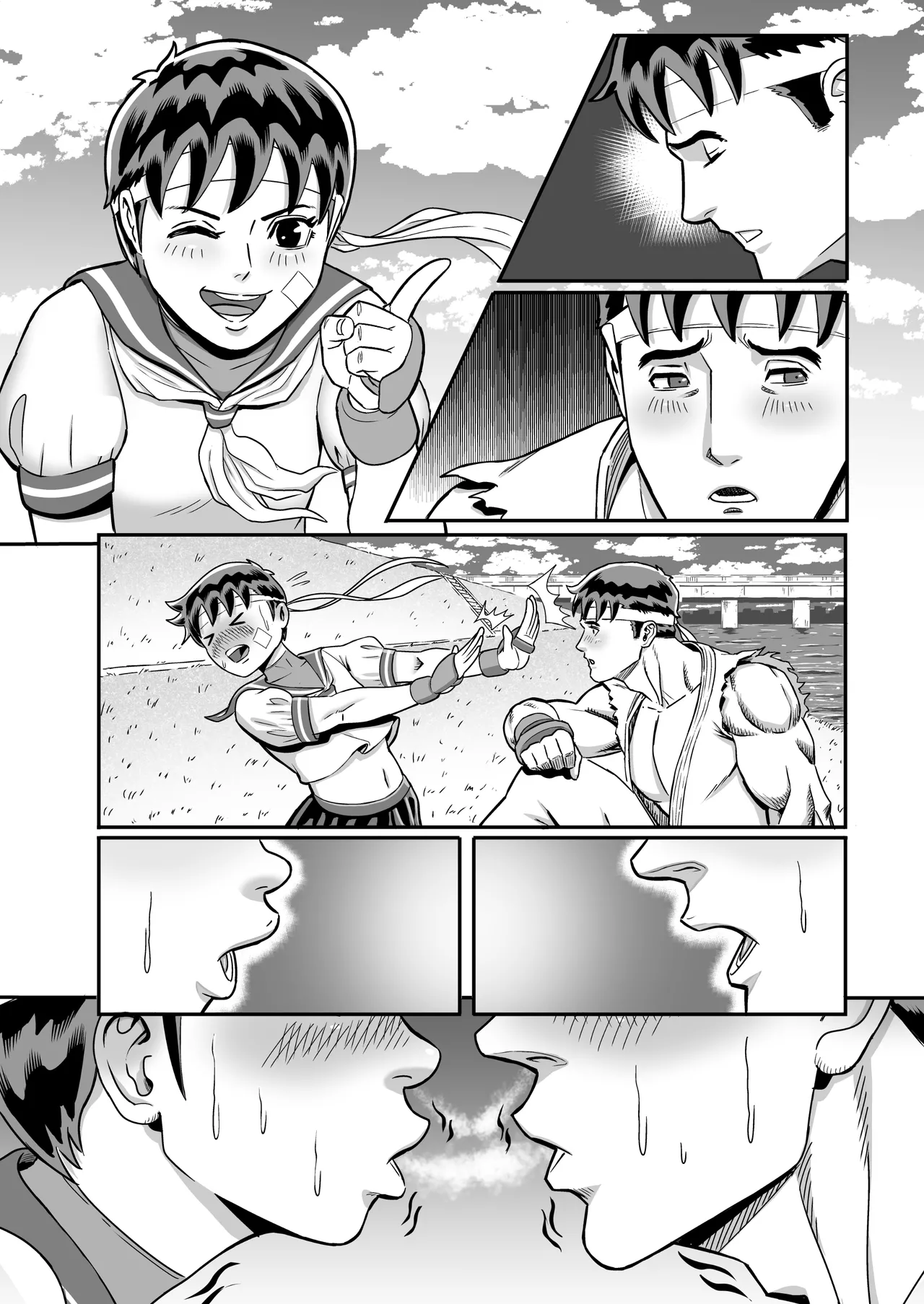 [おぶりび庵 (おぶりびやん)] 純情娘と初めてどうし嬉し恥ずかし汗だく濃厚ラブラブえっち (Street Fighter) image number 48