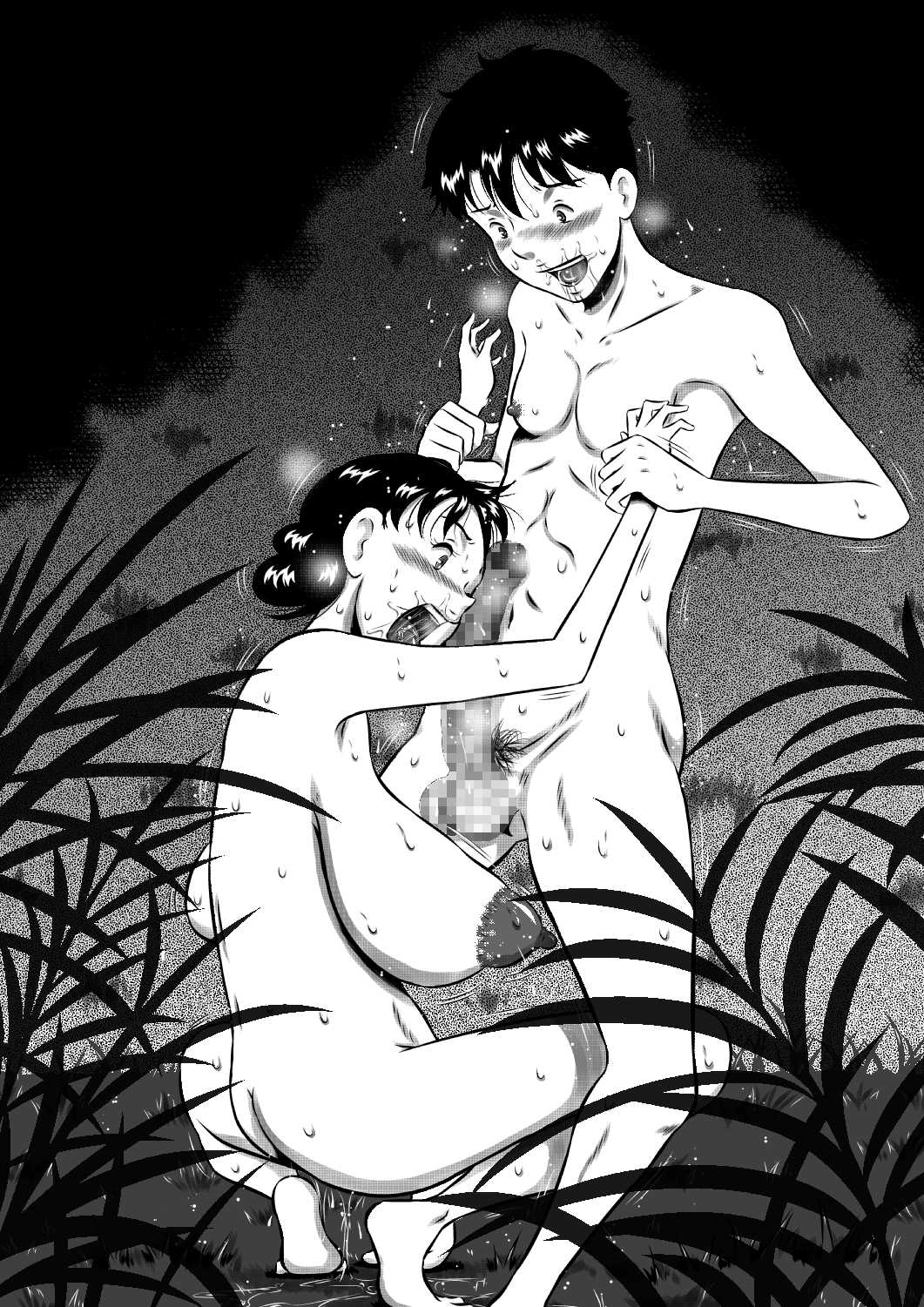 [Milkdou Shoukai (Milk Koubou)] Kaa-san, Kaa-san! Kaa-saaaan! Mujintou, Oyako Futari de Yagai Sex! [Chinese] [廉价汉化组] Bildnummer 37