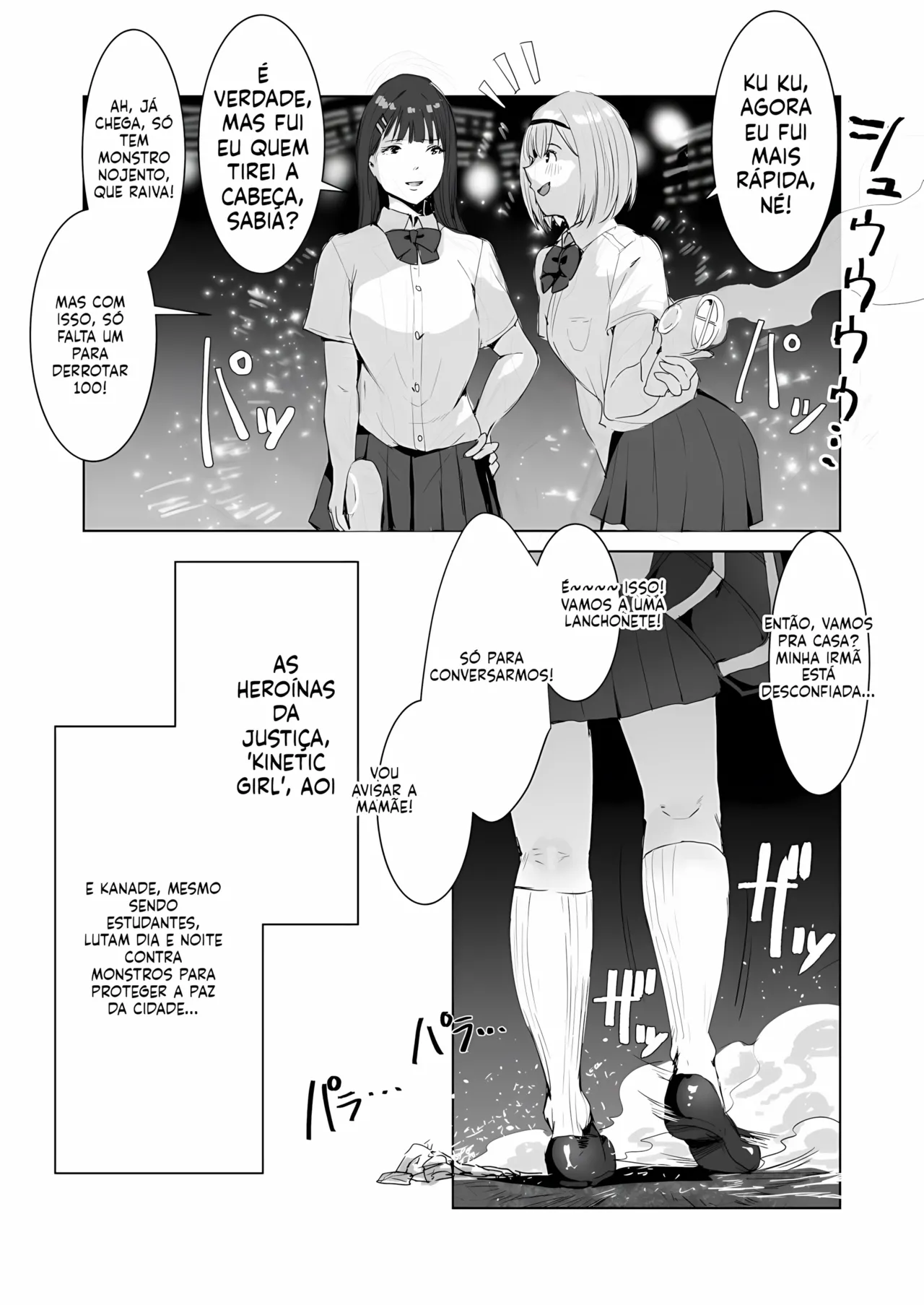 [Meshi Shinja] Seigi no Hero ga Futanari ni Natte Injuu ni Ochiru Hanashi [Portuguese-BR] [Upscale] image number 3