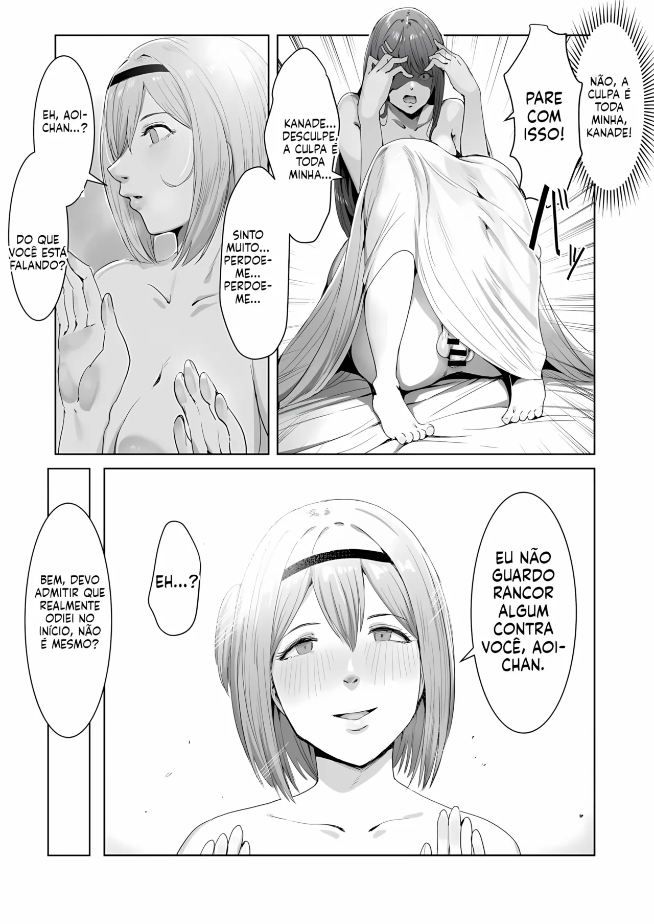 [Meshi Shinja] Seigi no Hero ga Futanari ni Natte Injuu ni Ochiru Hanashi [Portuguese-BR] [Upscale] image number 56