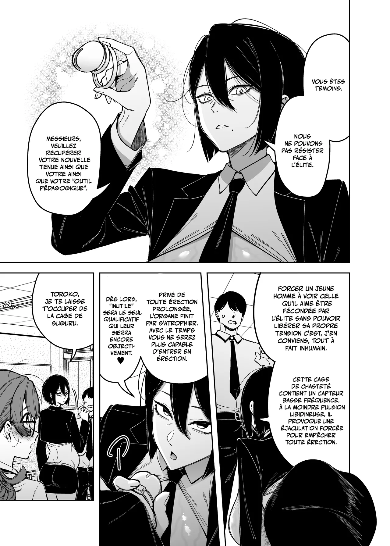 [F.W.ZHolic (FAN)] Yuusei Shuzoku to no Kouhai Seisaku | Politique d'accouplement avec la race supérieure  [French] [Minous Secrets] [Digital] 이미지 번호 34