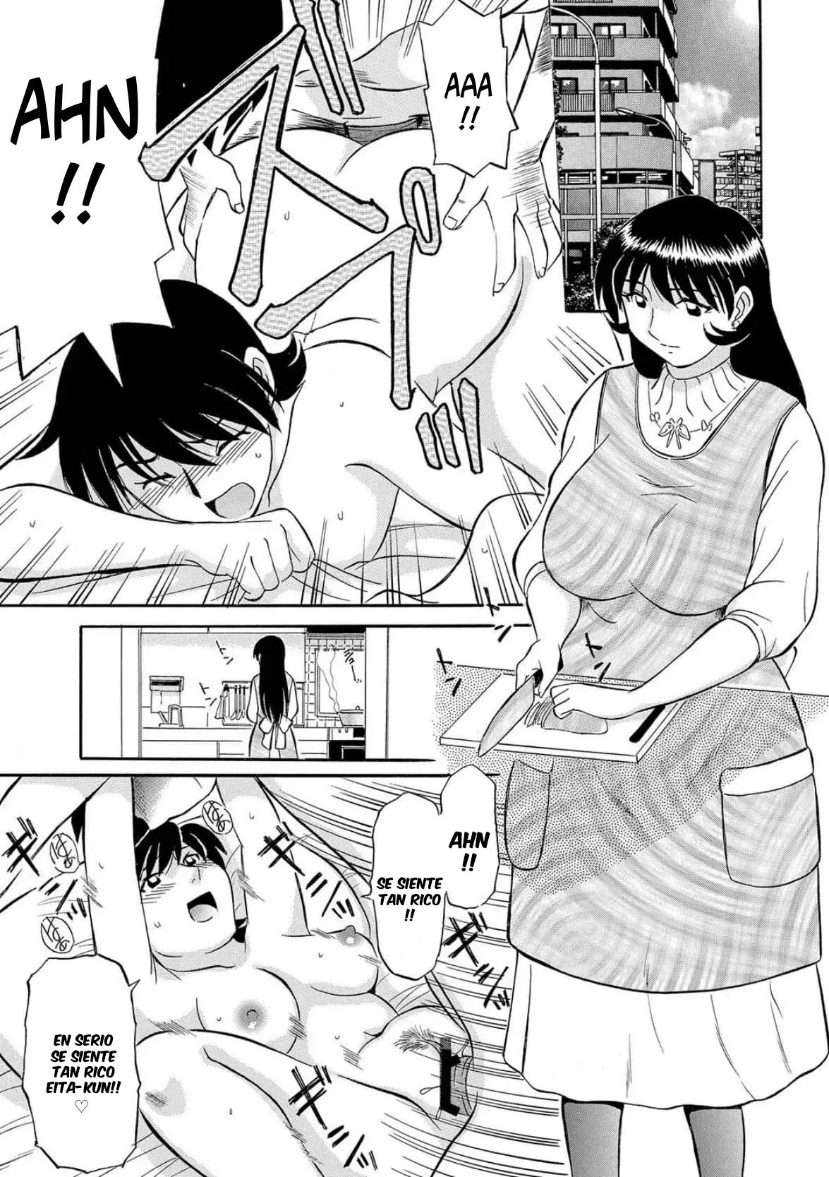 [Fujisawa Tatsurou] Hitozuma Hamegurui 1-2｜Madura y Ninfómana 1-2 [Spanish] [Anything] image number 39