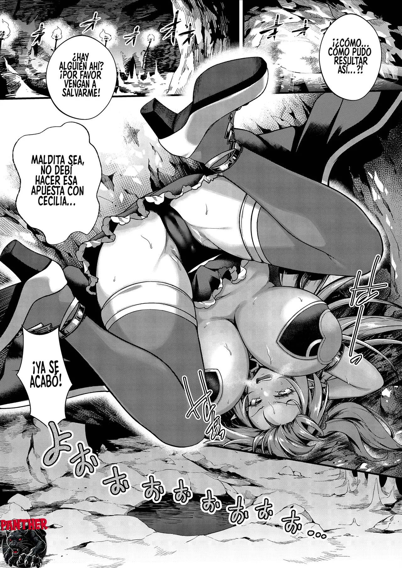 [Kannko Bokujyo (Kannko)] Ochita Tensai Mahoutsukai, Naodokoka Elf no 60 Nichikan | La Maga Elfa Genia Caida 60 días de incubacion [Spanish] [Panther Scan] [Digital] image number 2