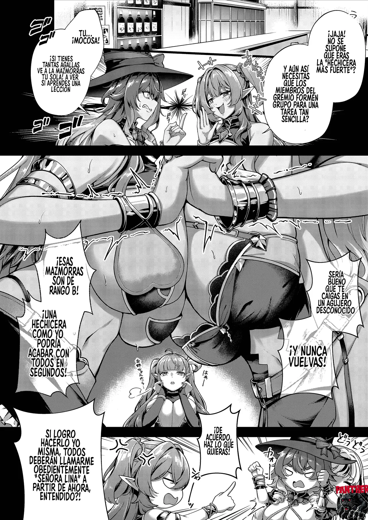 [Kannko Bokujyo (Kannko)] Ochita Tensai Mahoutsukai, Naodokoka Elf no 60 Nichikan | La Maga Elfa Genia Caida 60 días de incubacion [Spanish] [Panther Scan] [Digital] image number 3