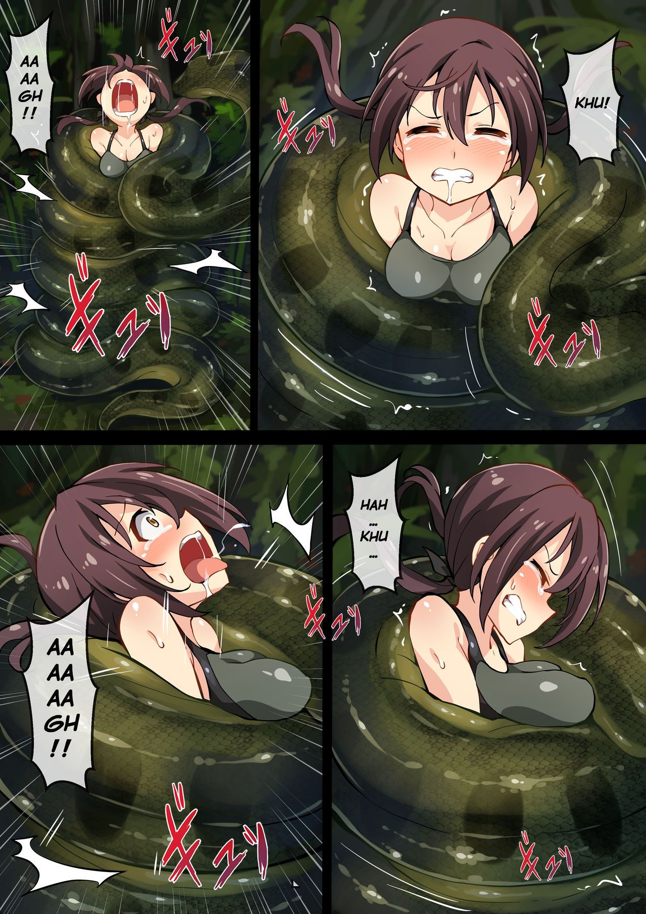 [Mist Night (Co_Ma)] Hell Of Swallowed [Barkhorn Vs Anaconda] [Spanish] 画像番号 6