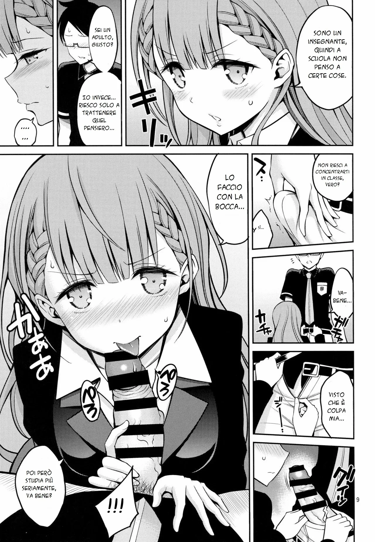 [Popochichi (Yahiro Pochi)] Kirisu Sensei wa Gaman ga Dekinai | La Prof non si Trattiene (Bokutachi wa Benkyou ga Dekinai) [Italian] [Digital] image number 9