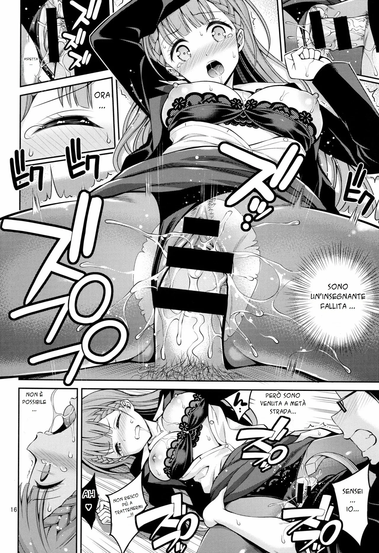 [Popochichi (Yahiro Pochi)] Kirisu Sensei wa Gaman ga Dekinai | La Prof non si Trattiene (Bokutachi wa Benkyou ga Dekinai) [Italian] [Digital] image number 16