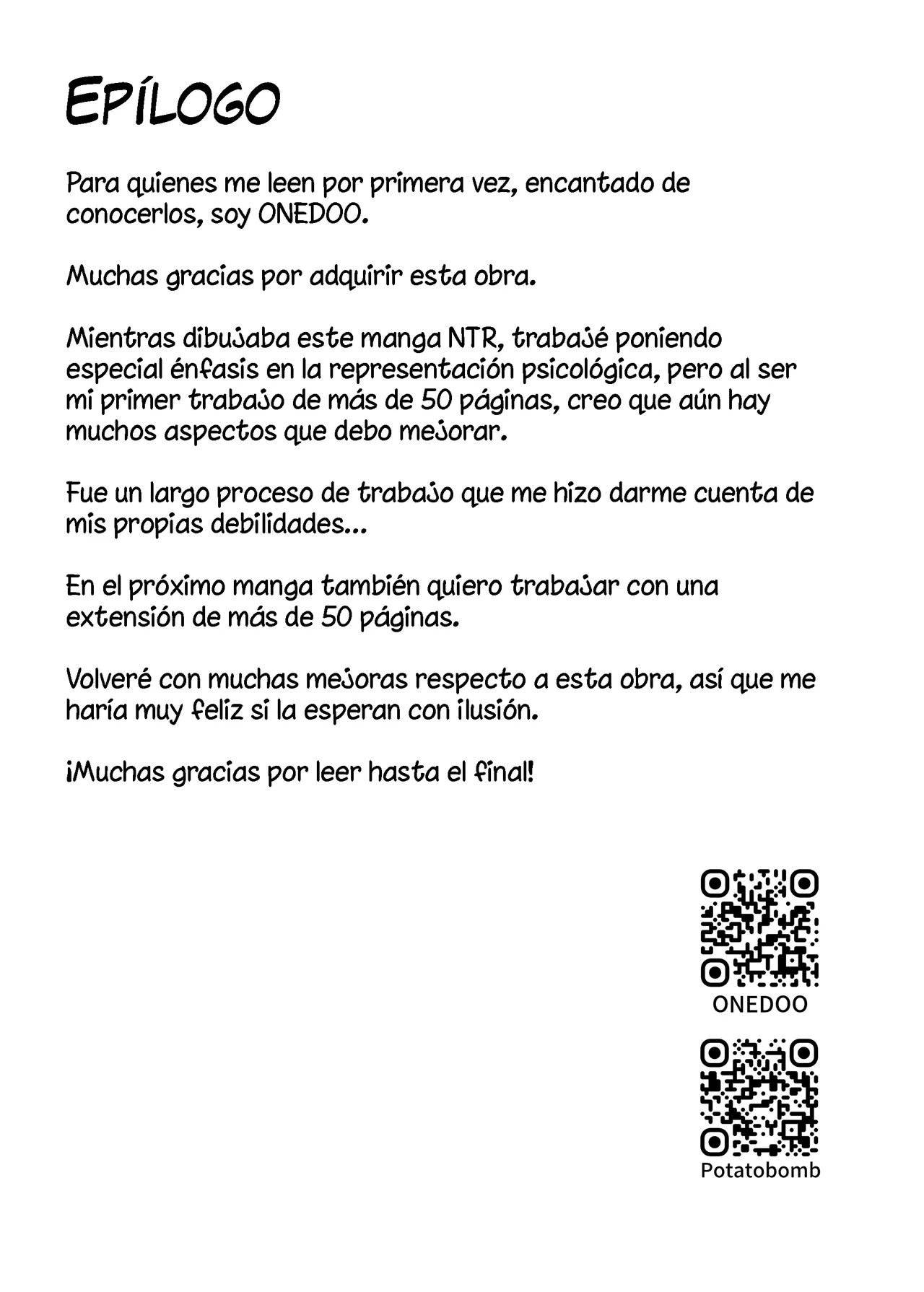 [POTATO BOMB (ONEDOO)] Anata no Tame no Kekkon Kinenbi｜Mi Regalo de Aniversario de Bodas para Ti [Spanish] [La Legión Fantasma] numero di immagine  57