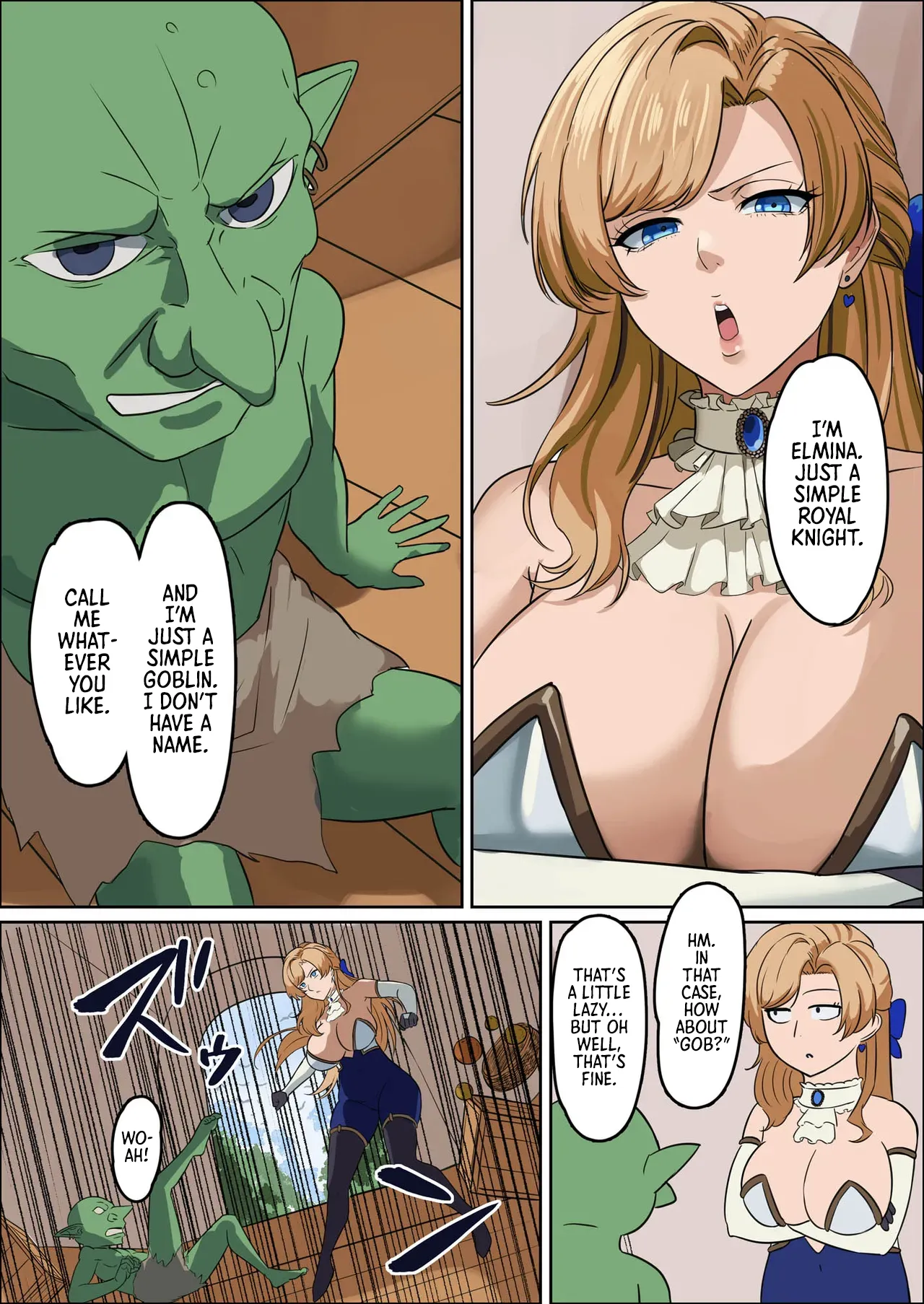 [Mainichi Angel] Bakunyuu Onna Kishi Konna Zako Monster ga Watashi no Nakama! Nan no Joudan da | Huge Breasted Female Knight: Teaming up with a weakling monster!? What kind of joke is this? [English] [Morally Bankrupt Wizard Translations] [Digital] Bildnummer 58