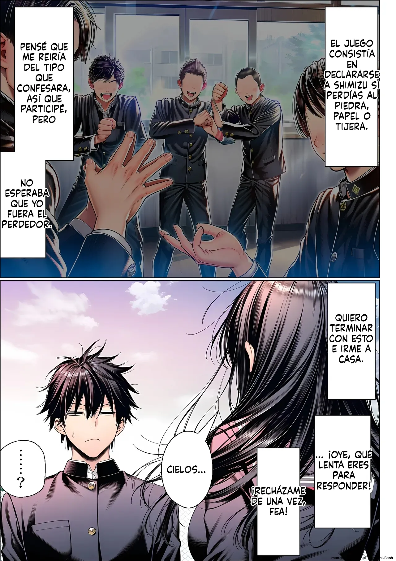 [Yoakubi Shotai] Batsu game de jimibusu ni Kokuhaku shitra haramasechatte kekkon surukotoni natta (Spanish) MTL изображение № 6