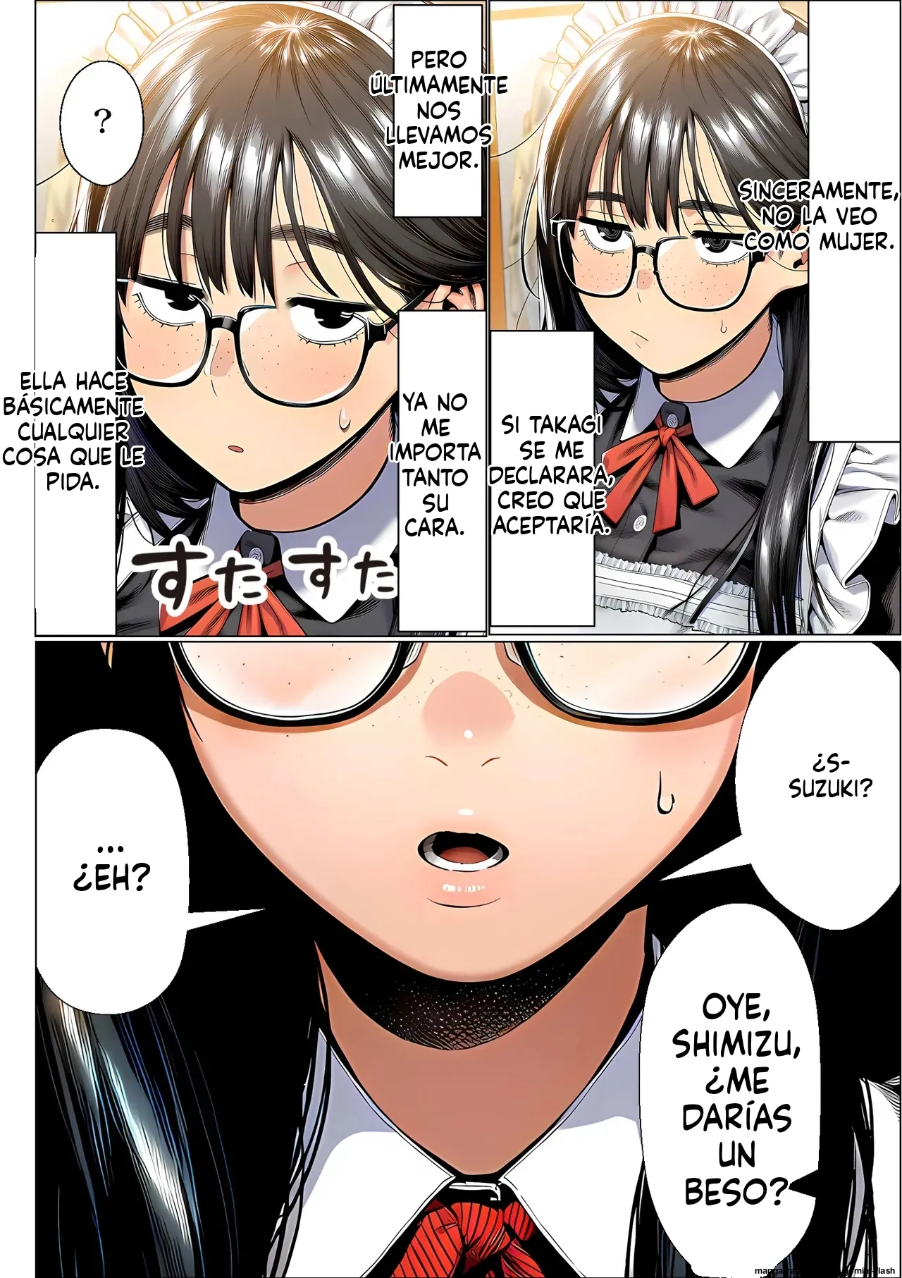 [Yoakubi Shotai] Batsu game de jimibusu ni Kokuhaku shitra haramasechatte kekkon surukotoni natta (Spanish) MTL изображение № 17