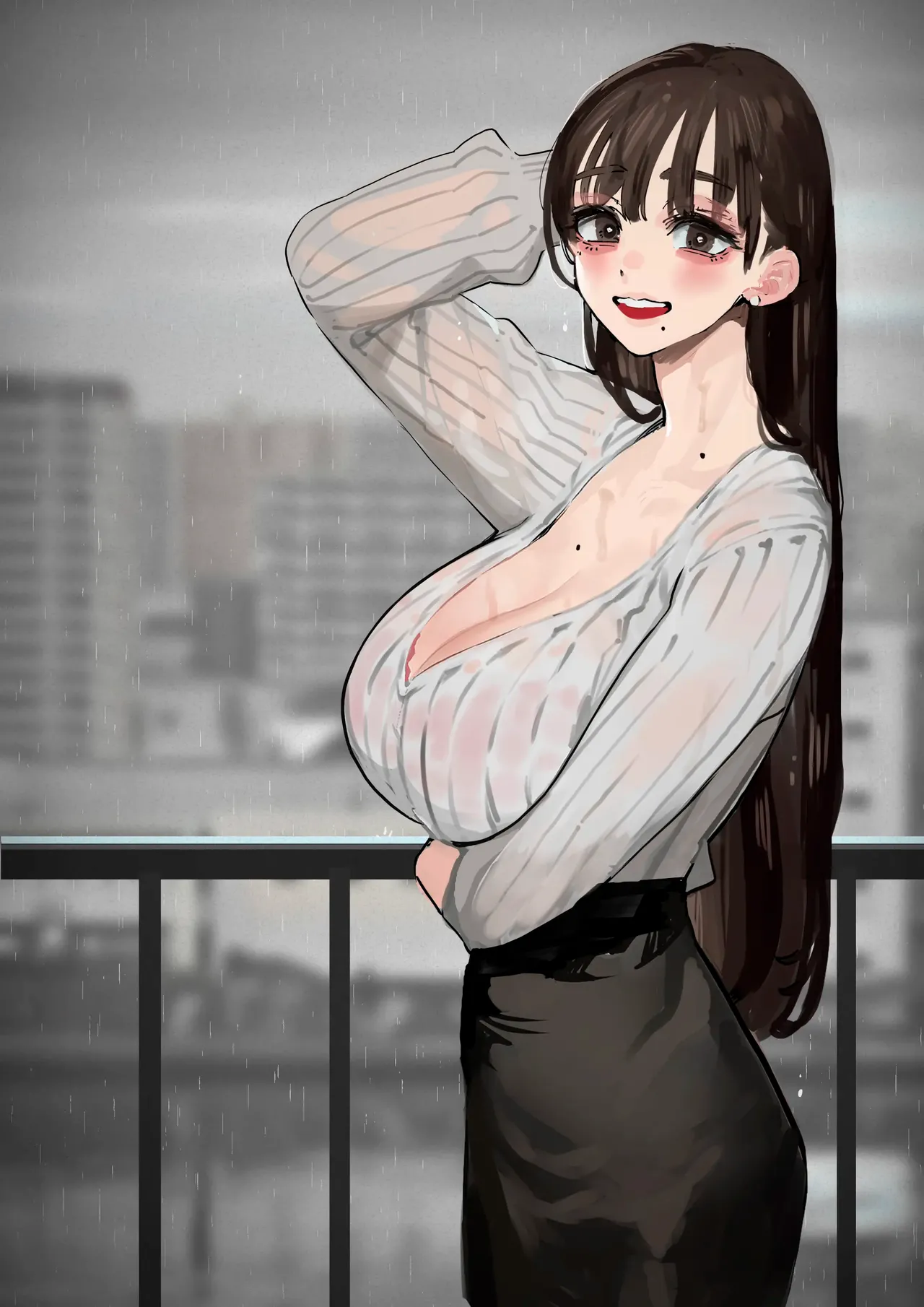 [September (Sanku)] Hamedori Ryuushutsu no Tsuma, Deepfake to Usobuku.｜La esposa cuyo video sexual se filtró dice que es DeepFake [Spanish] [La Legión Fantasma] 图片编号 15