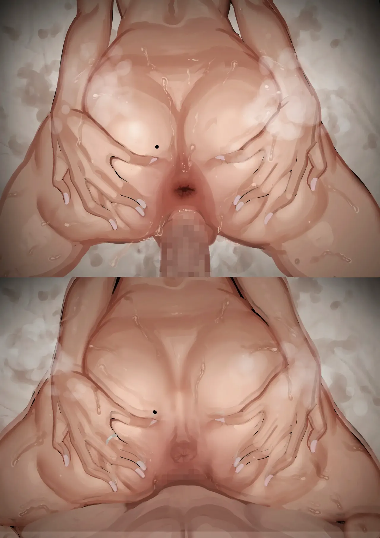 [September (Sanku)] Hamedori Ryuushutsu no Tsuma, Deepfake to Usobuku.｜La esposa cuyo video sexual se filtró dice que es DeepFake [Spanish] [La Legión Fantasma] 图片编号 29