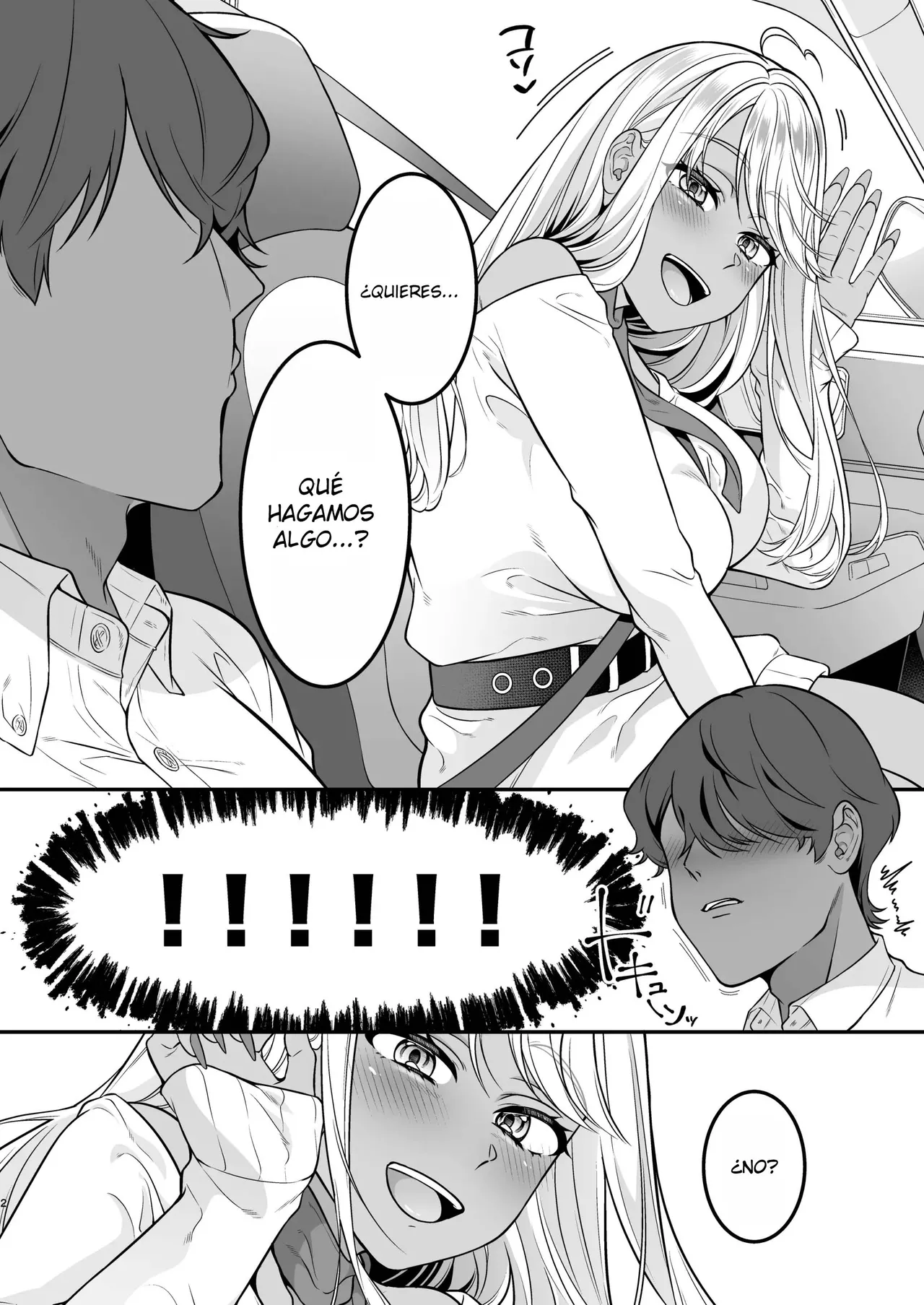 [Shinsen, Shiboritate Nama Gyuunyuu. (Shiawase na Choushoku.)] Boku no Kuro Gal na Oyome-san ga Ecchi Sugiru｜Mi Esposa es una Gal Morena Demasiado Sexy {Spanish} {EbisuTraslade - Winder} {Digital} 이미지 번호 3
