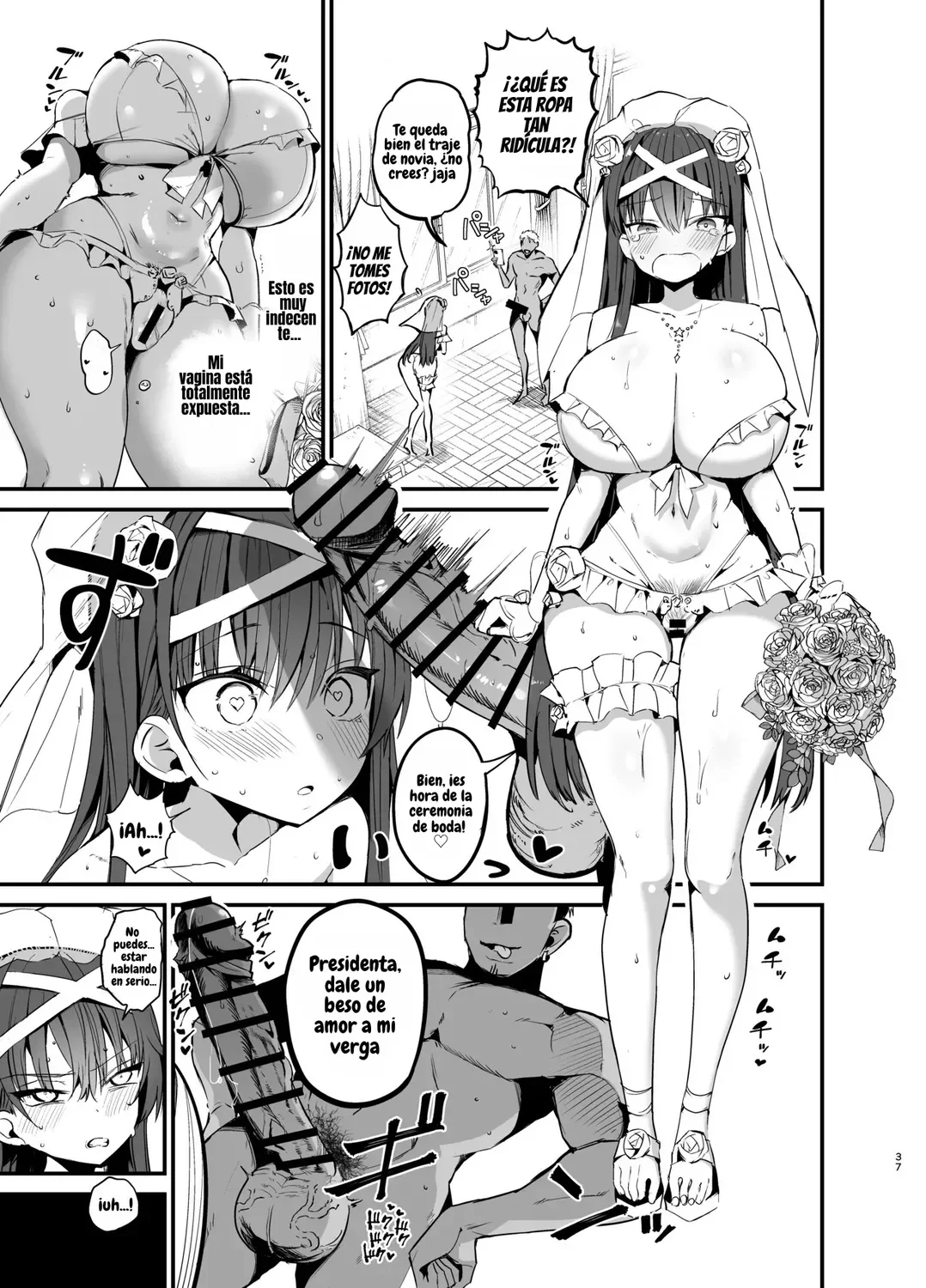 [Aohimo Familia (Chilt)] Fuuki Iinchou ga Ochiru made 2｜La Caída de la Presidenta del Comité de Moral Pública 2 [Spanish] [El Benceno] [Digital] 图片编号 36