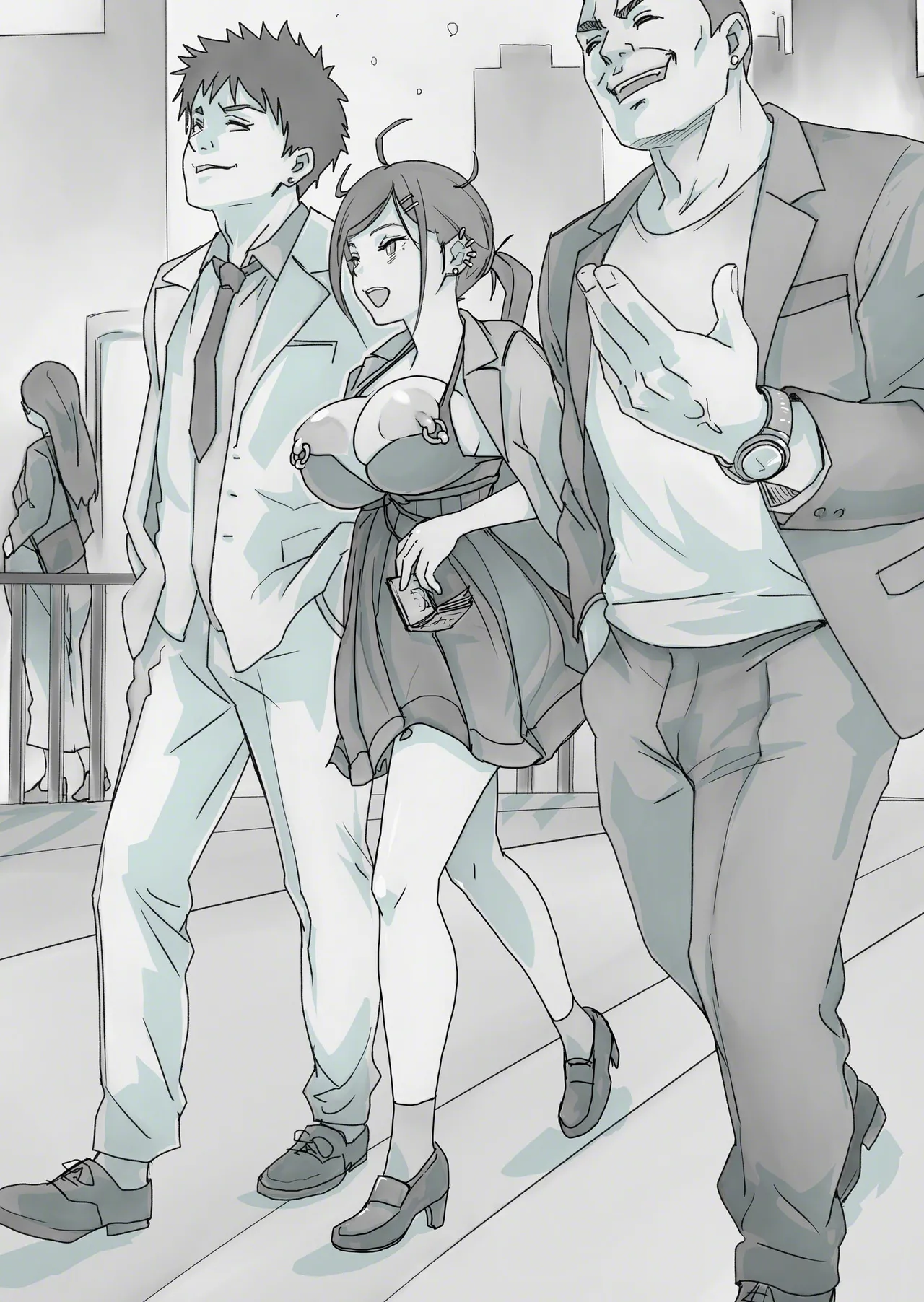 [Urainutei (Kuroinu)] Akumu no Gakuen Seikatsu Iinchou no Unmei [Digital] imagen número 34