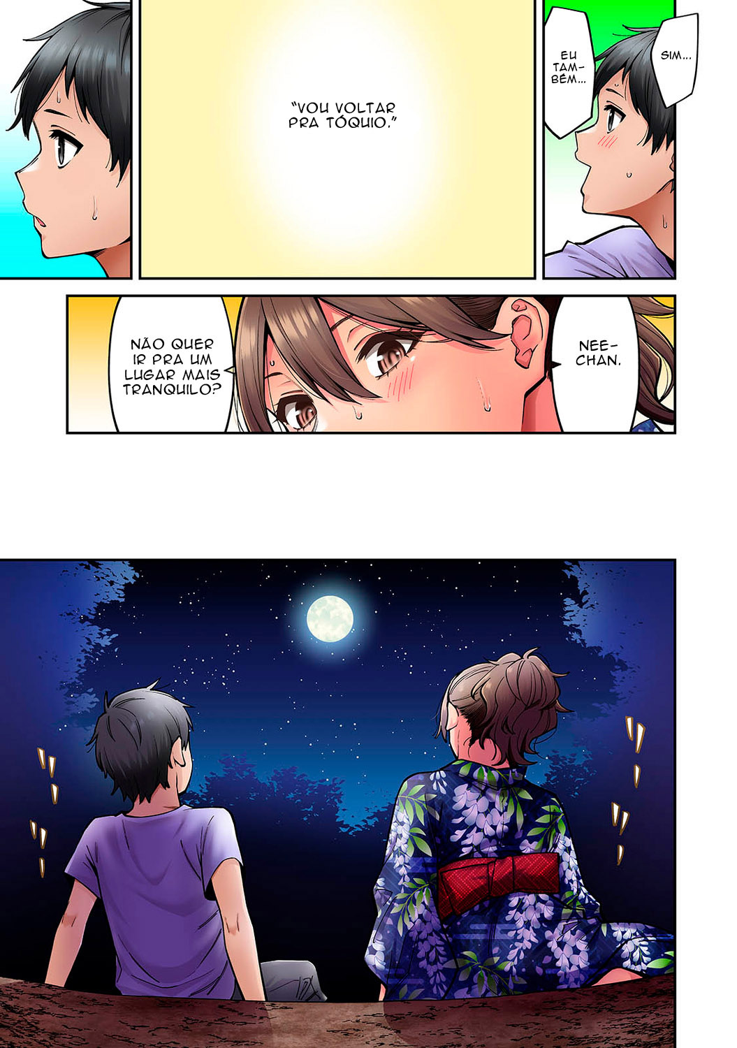 [Shouji Nigou] Akogare no Nee-chan ga Gal ni Natte Kaette Kita Natsuyasumi Ch. 7 [Portuguese] 图片编号 7