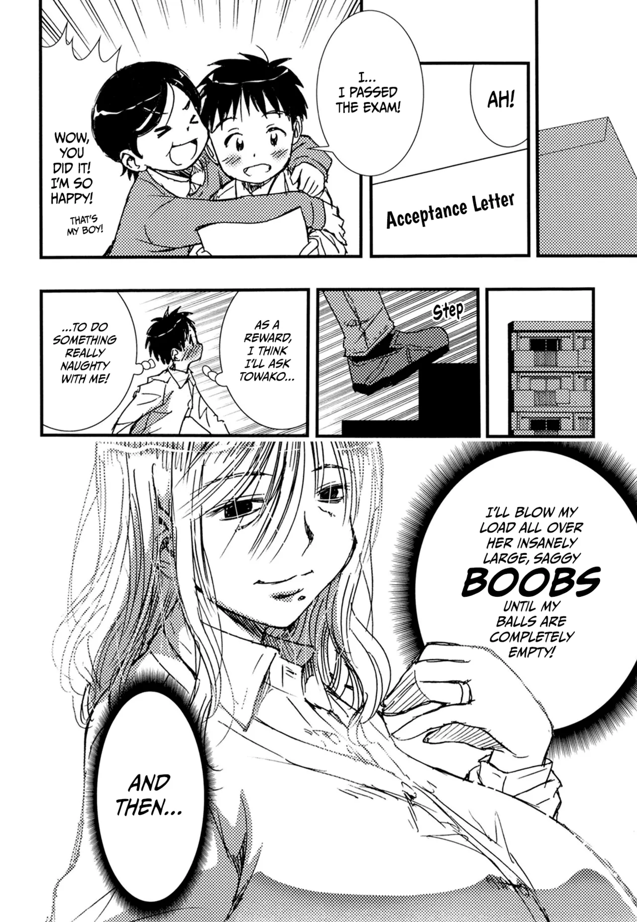 [Matsuyama Seiji] The Mature 56-Year-Old 256cm Bust Housewife With Big Saggy Breasts… That Took My Virginity [English] [Digital] image number 36