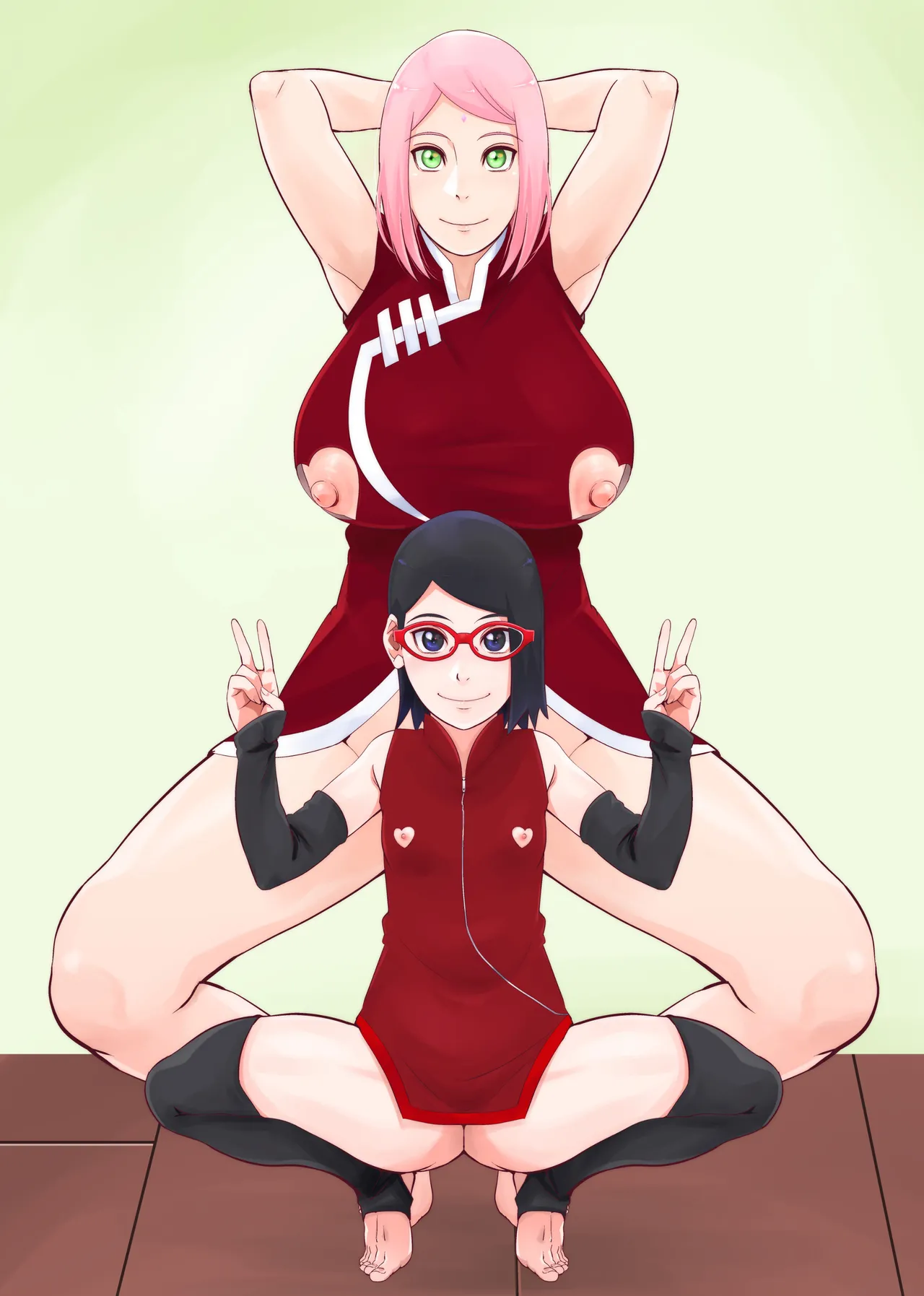 [Karakishi Youhei-dan Shinga (Sahara Wataru)] NARUTOP Uchiwa-den (Boruto) [Digital] [English] 画像番号 2