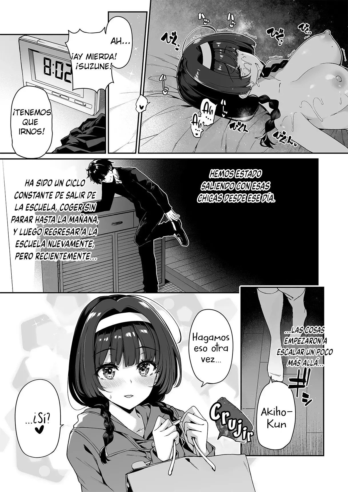 [Bottle Ship Bottler (Kazakura)] InCha Couple ga You Gal-tachi to SEX Training Suru Hanashi 2| La Tímida Pareja y las Brillantes Gals Tienen Entrenamiento Sexual Juntos 2 [Spanish] {akanameTL} [Decensored] 4eme image