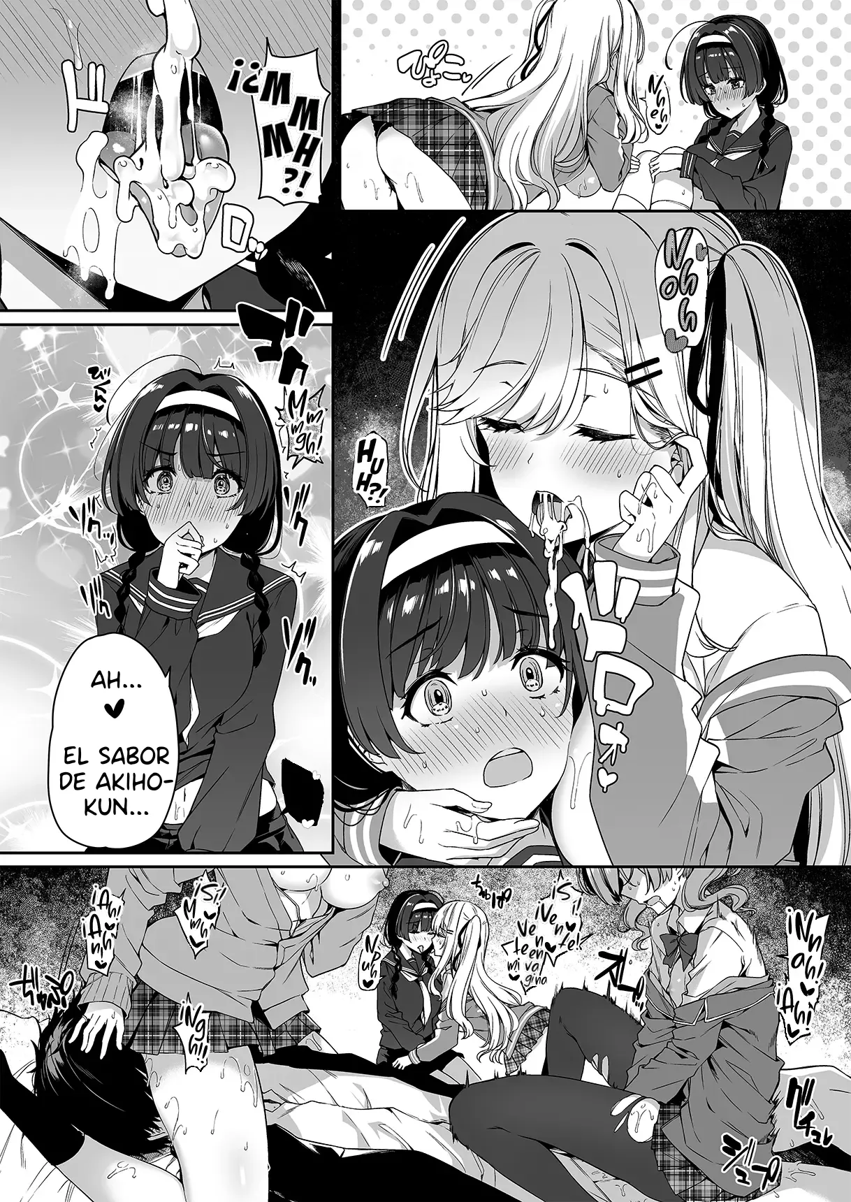 [Bottle Ship Bottler (Kazakura)] InCha Couple ga You Gal-tachi to SEX Training Suru Hanashi 2| La Tímida Pareja y las Brillantes Gals Tienen Entrenamiento Sexual Juntos 2 [Spanish] {akanameTL} [Decensored] 34eme image