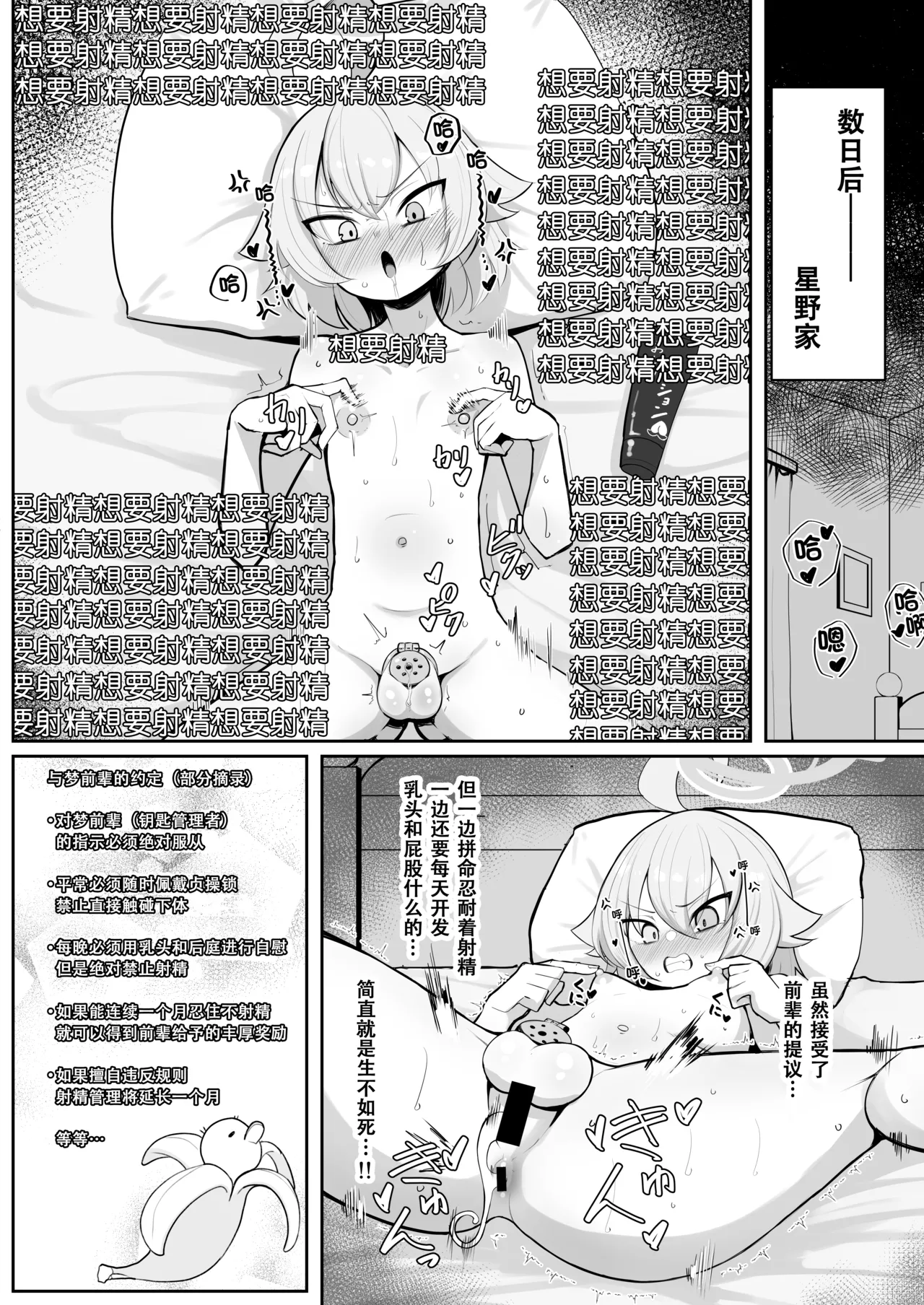 [Kumasan Renpou (Kumasan)] Futanari Maso Hoshino-chan VS Do-S Yume Senpai | 扶她抖M小星野VS抖S梦先辈 (Blue Archive) [Chinese] [色魔棍哥个人汉化] [Digital] 图片编号 15