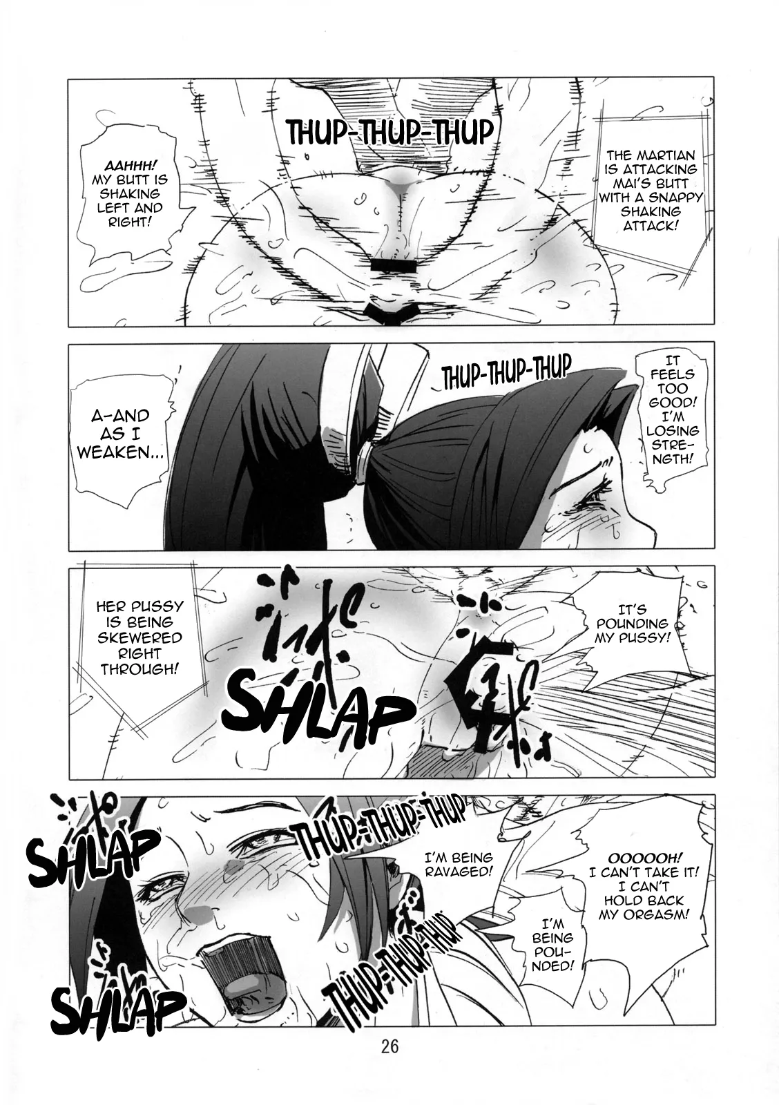 (C73) [Eromafia (Edo Shigezu)] Kaseijin Tai Onna Ninja - Mars People vs Mai Shiranui (King of Fighters, Metal Slug) [English] [EHCOVE] Bildnummer 26