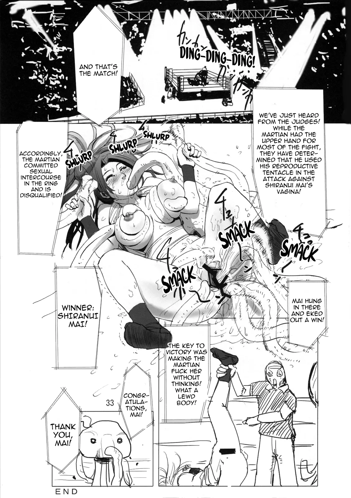 (C73) [Eromafia (Edo Shigezu)] Kaseijin Tai Onna Ninja - Mars People vs Mai Shiranui (King of Fighters, Metal Slug) [English] [EHCOVE] Bildnummer 33