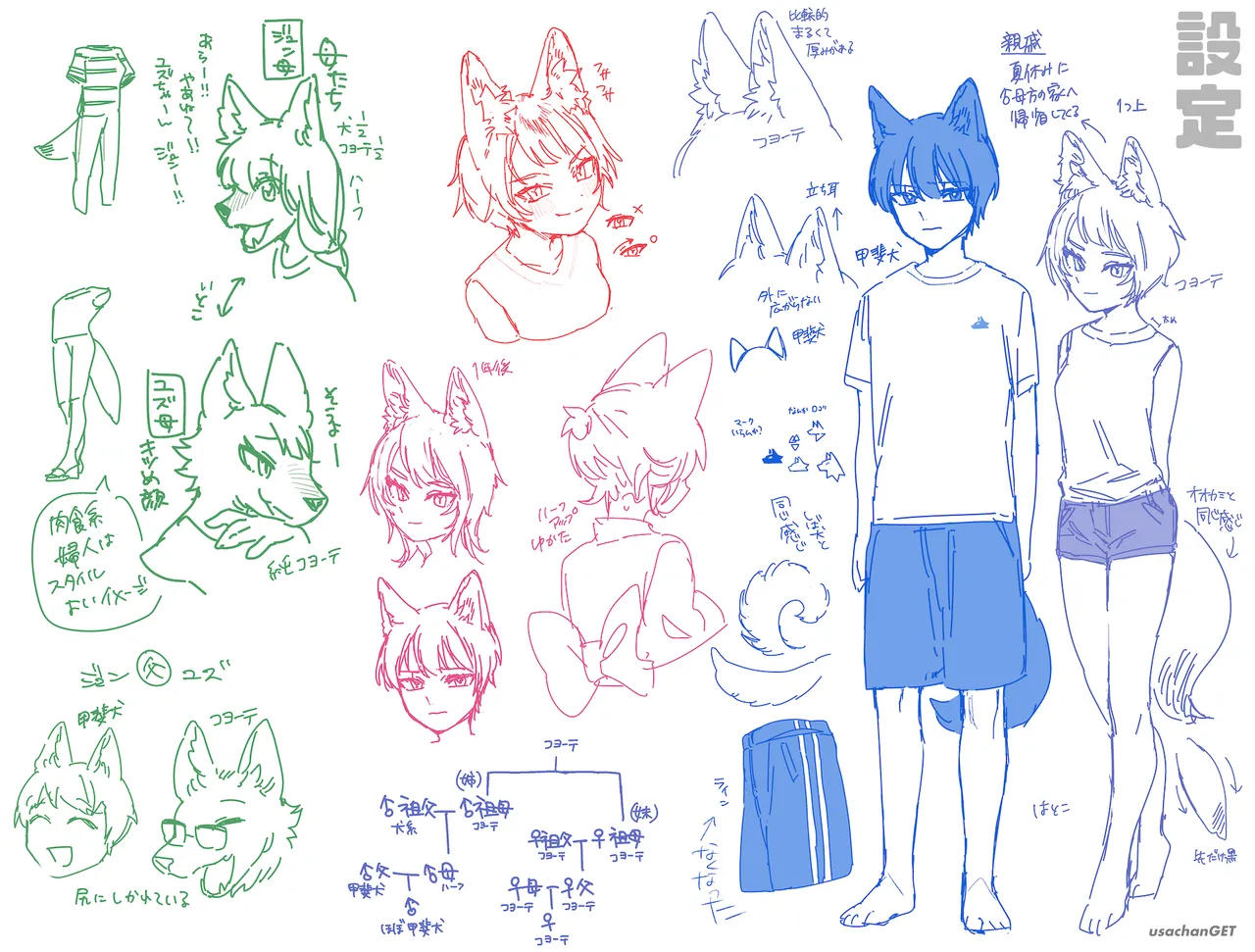 [pink carrot (usachanGET)] Osu ga Uke. Coyote-chan x Kaiken-kun 이미지 번호 90