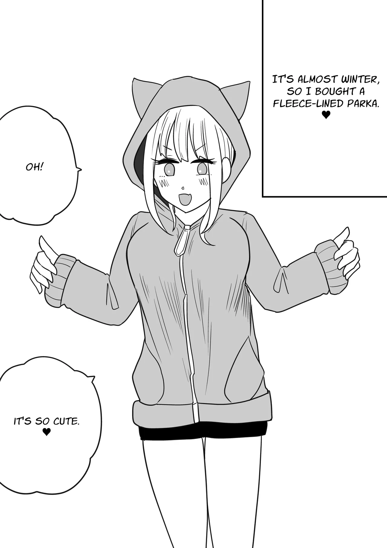 [RikopinRikopin] Nekomimi Paakaa Joshi, Ura Kimo ni Okasareru | Violated by the Fleece Lining of a Cat Ear Hoodie [English] [sakurei] 图片编号 1