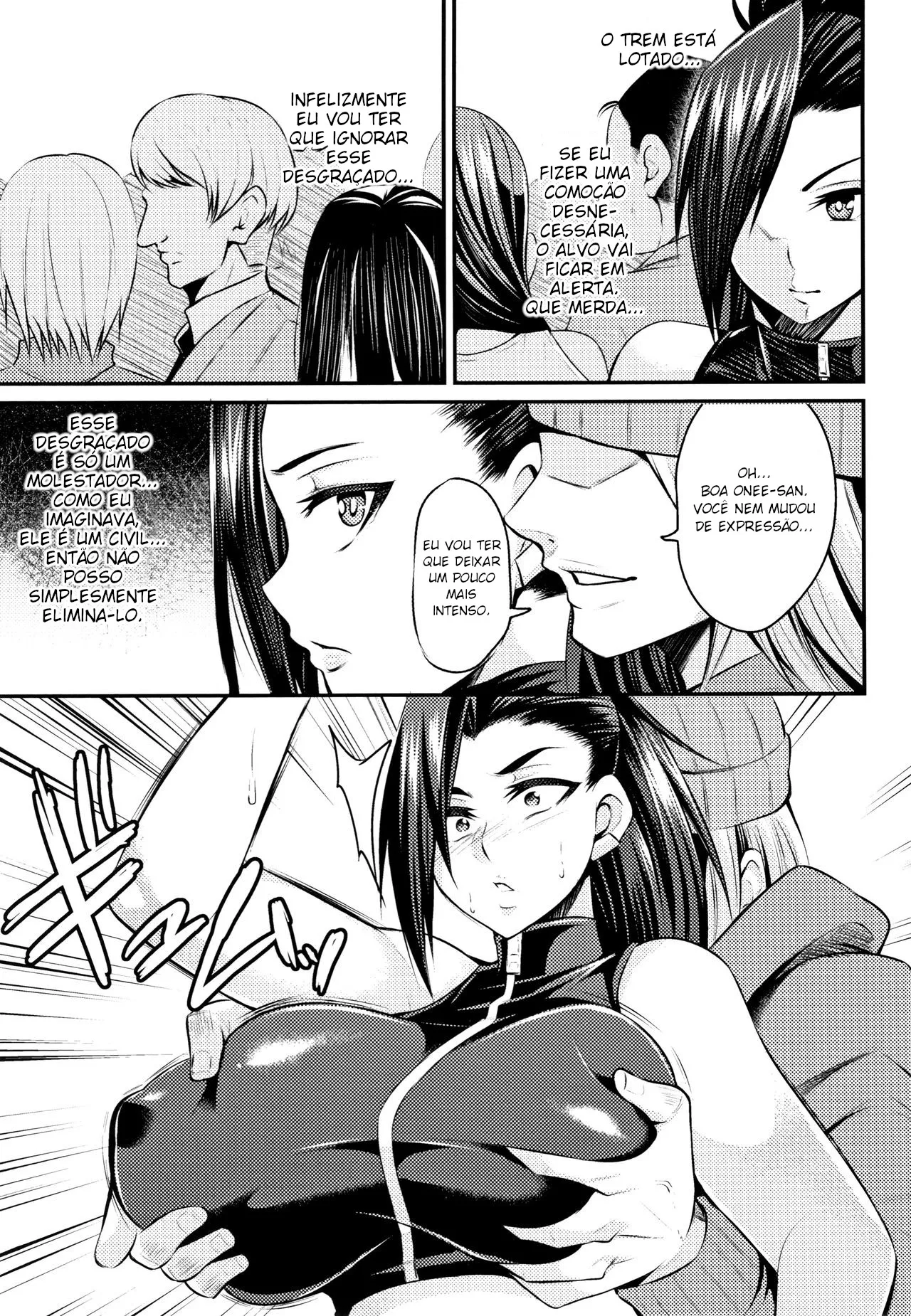 [Nishida Megane] Manin Chikan Densha TS Sennyuu Mission! | Trem lotado de molestadores Missão de Infiltração TS (2D Comic Magazine Seitenkan Shita Ore ga Chikan Sarete Mesuiki Zecchou! Vol. 1) [Portuguese-BR] [Digital] imagen número 3