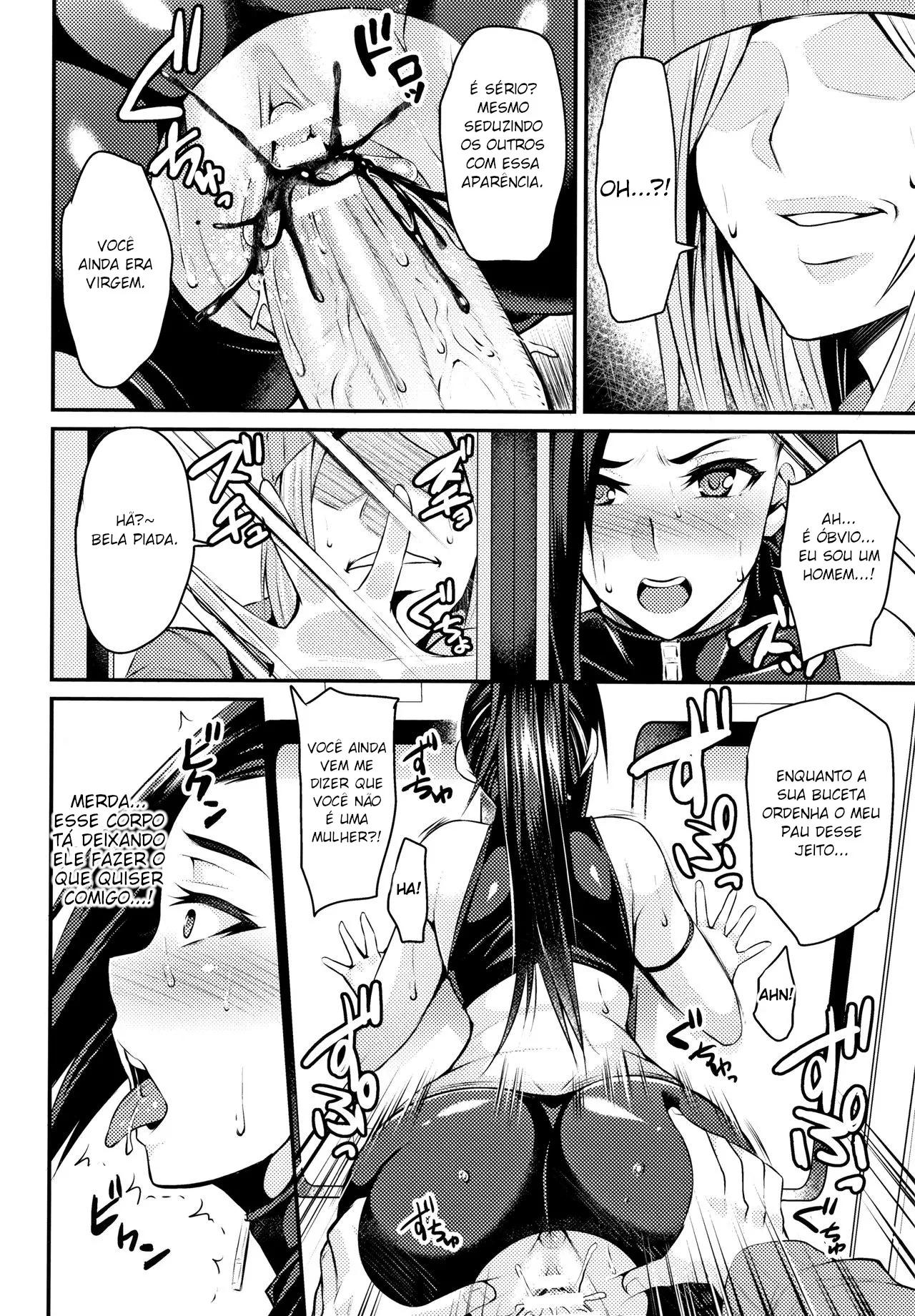 [Nishida Megane] Manin Chikan Densha TS Sennyuu Mission! | Trem lotado de molestadores Missão de Infiltração TS (2D Comic Magazine Seitenkan Shita Ore ga Chikan Sarete Mesuiki Zecchou! Vol. 1) [Portuguese-BR] [Digital] imagen número 12