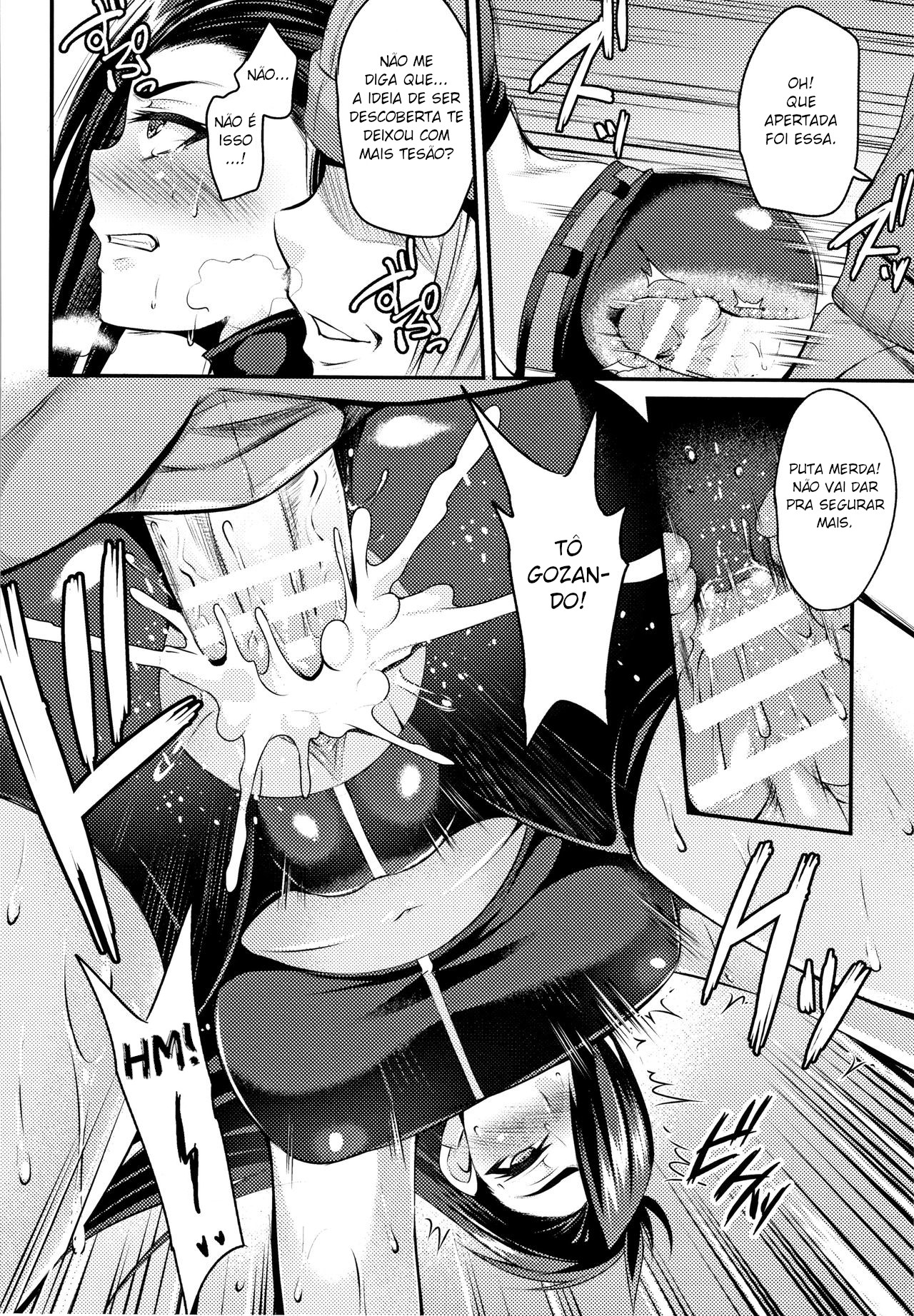 [Nishida Megane] Manin Chikan Densha TS Sennyuu Mission! | Trem lotado de molestadores Missão de Infiltração TS (2D Comic Magazine Seitenkan Shita Ore ga Chikan Sarete Mesuiki Zecchou! Vol. 1) [Portuguese-BR] [Digital] imagen número 14