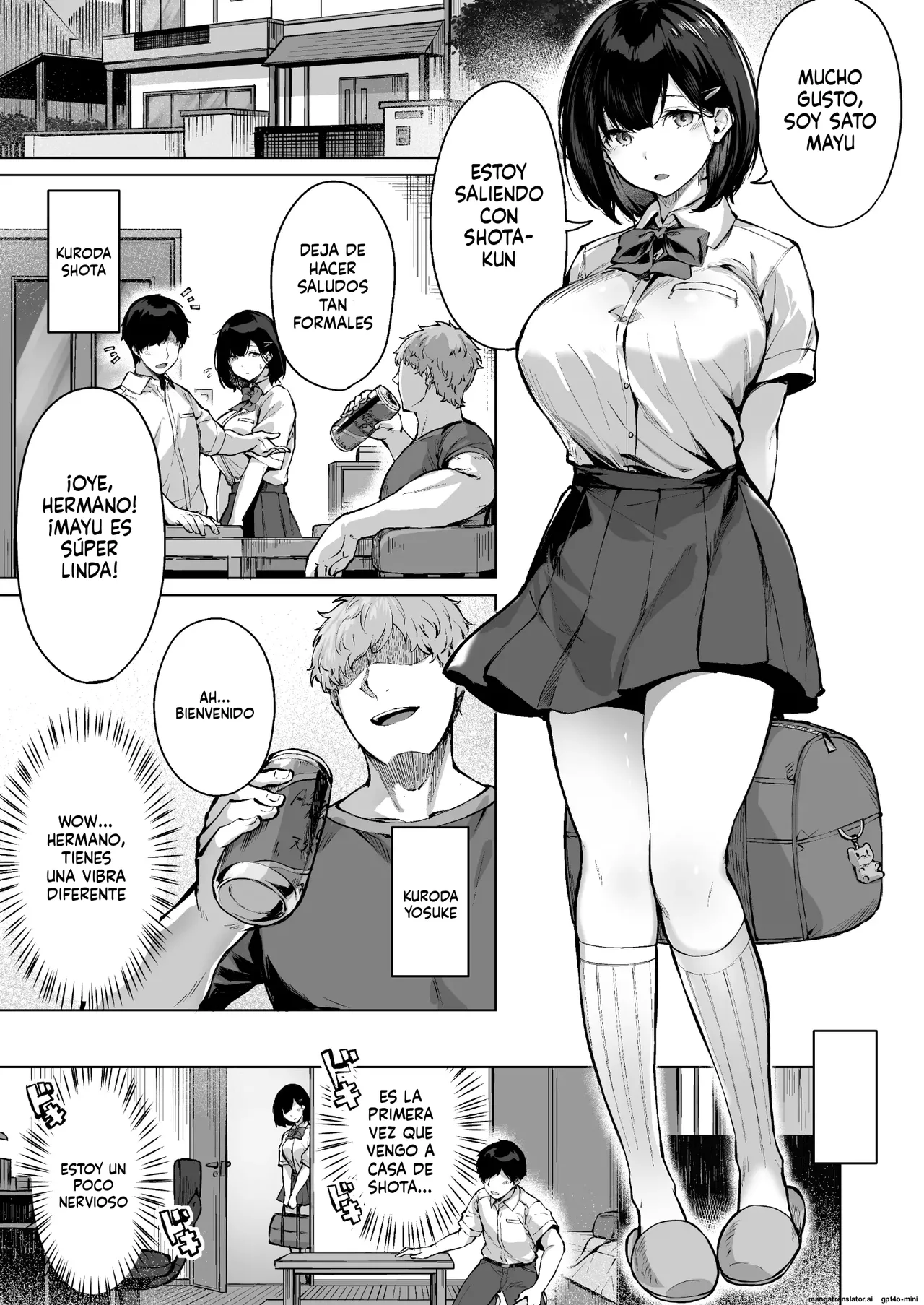 [Doushoku (Hinasaki Yo)] Koibito no Renshuu. ~Ore no Ani ni Netorareru Seijun Kanojo~ - Playing lovers｜Practicando para ser Novios. ~Mi Inocente Novia es Tomada por mi Hermano Mayor~ - Jugando a ser Novios [Spanish] [FallenSub] [Digital] image number 3