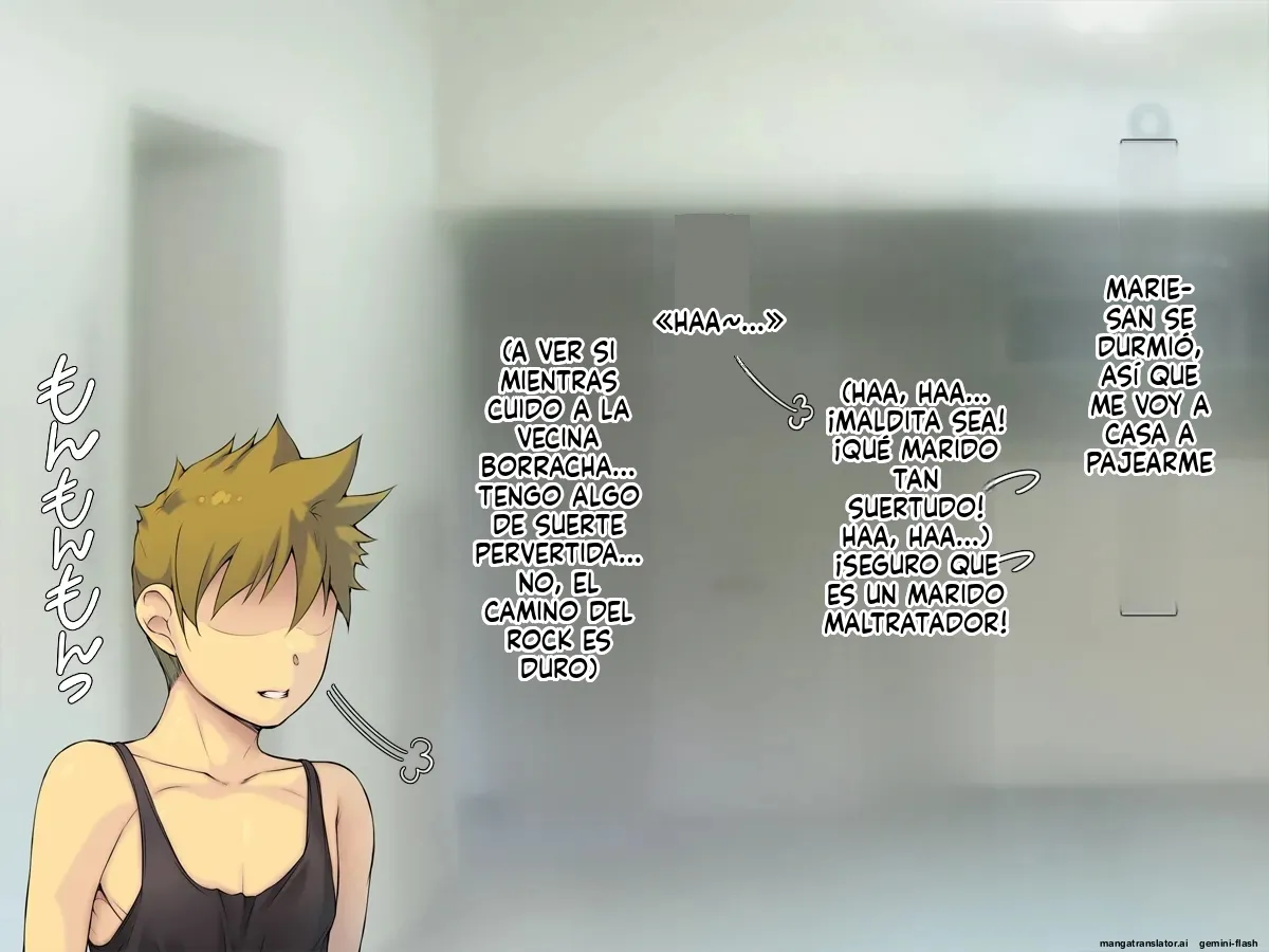 Tonari no Bakunyuu Muchimuchi Danchi Tsuma-san Darashinai Oku-san to Danna no Rusuchuu ni H (Spanish) MTL 22eme image