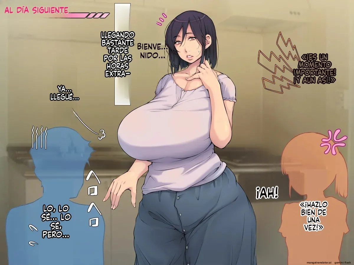 Yome no Haha Haramase Onegai Dairi Shussan Iroppoi Kurokami Kyonyuu Gibo e Seishi Todoke (Spanish) MTL 32eme image