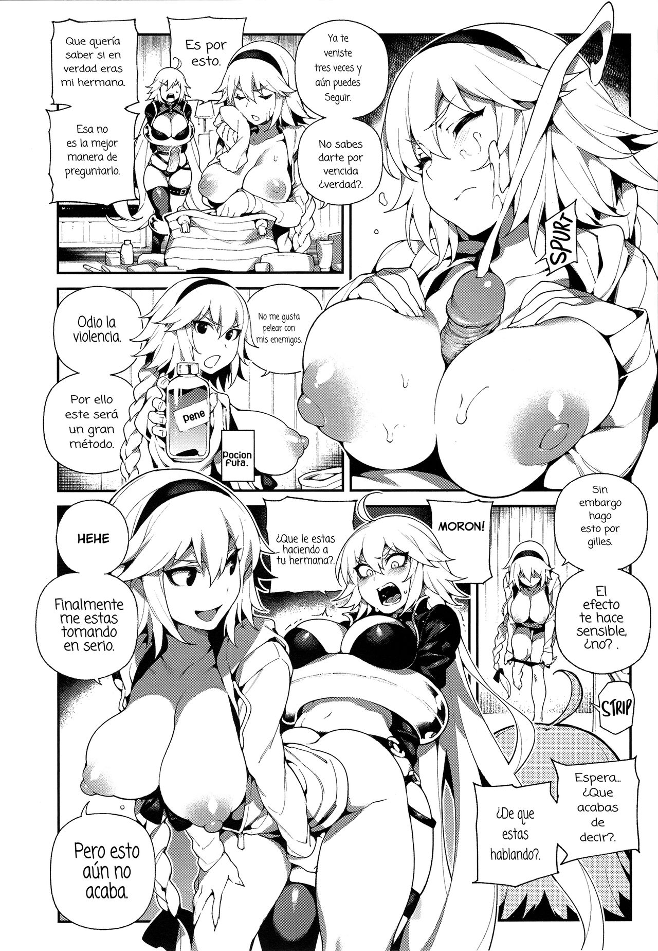 [Bear Hand (Fishine, Ireading)] CHALDEA MANIA・Kuro & Shiro | CHALDEA MANIA・Black & White (Fate/Grand Order) Spanish [Amaterasu] image number 8