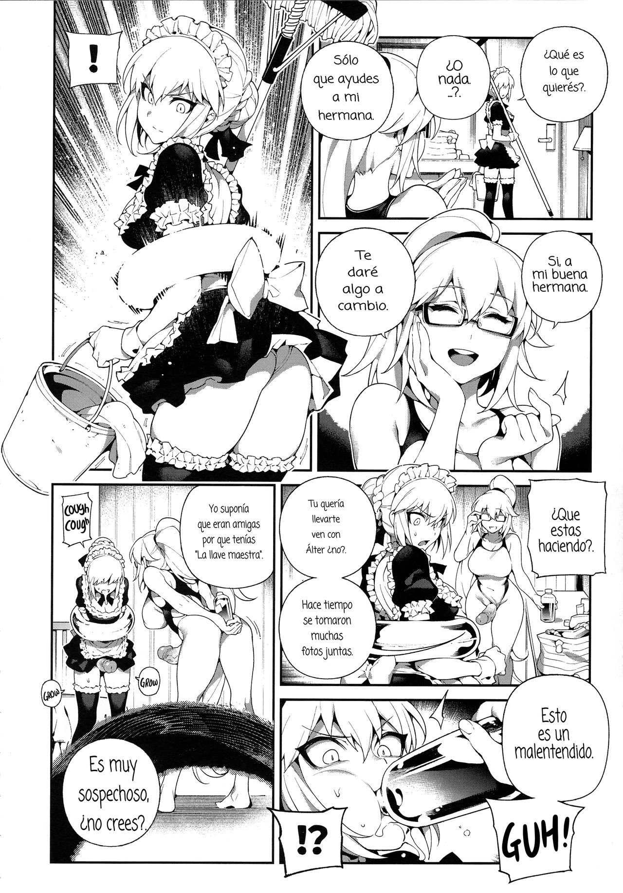 [Bear Hand (Fishine, Ireading)] CHALDEA MANIA・Kuro & Shiro | CHALDEA MANIA・Black & White (Fate/Grand Order) Spanish [Amaterasu] image number 16