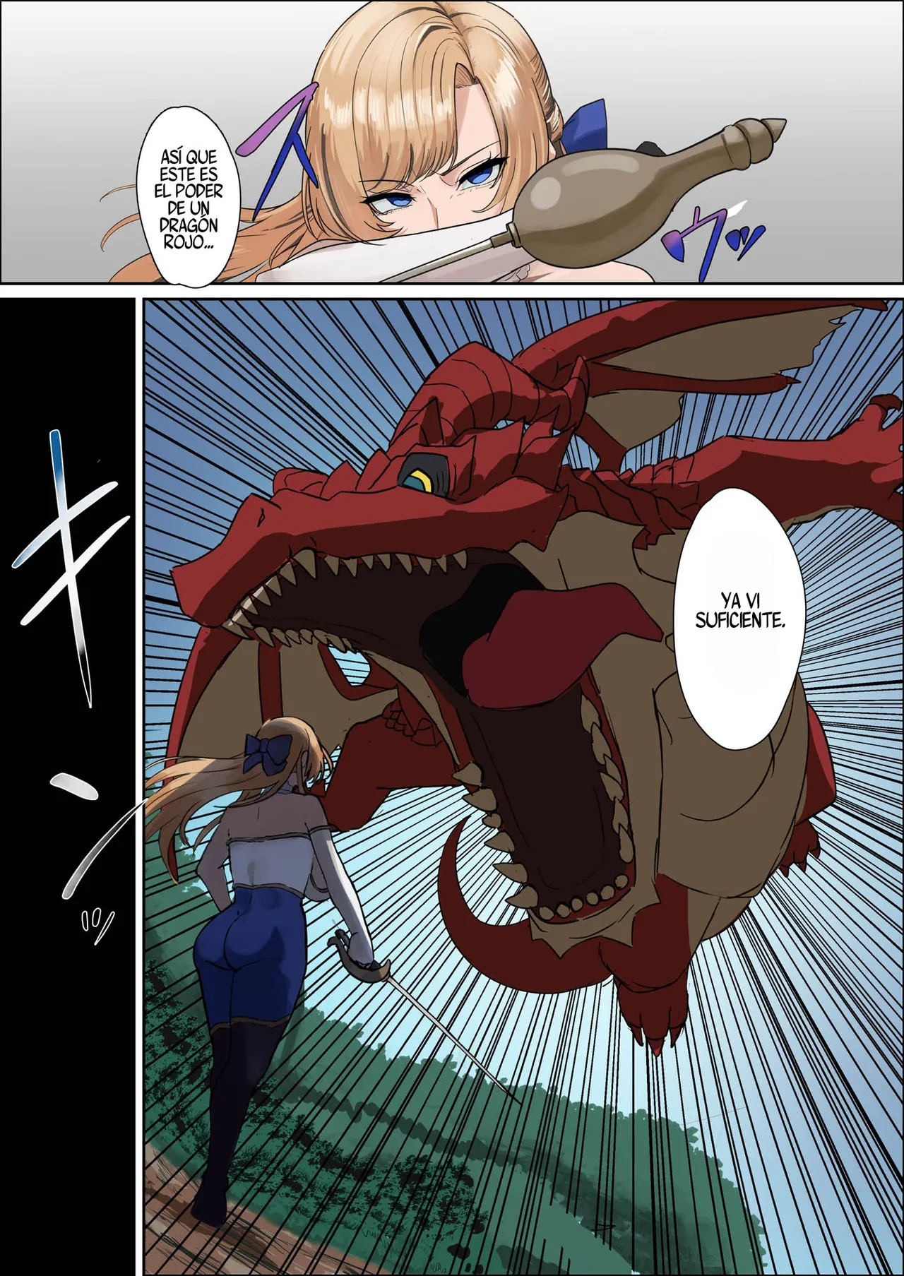 [Mainichi Angel] Caballera Femenina de Enormes Pechos: ¿¡Aliarme con un monstruo debilucho!? ¿Qué clase de broma es esta? [Spanish] [MerylSubs] [Digital] numero di immagine  12