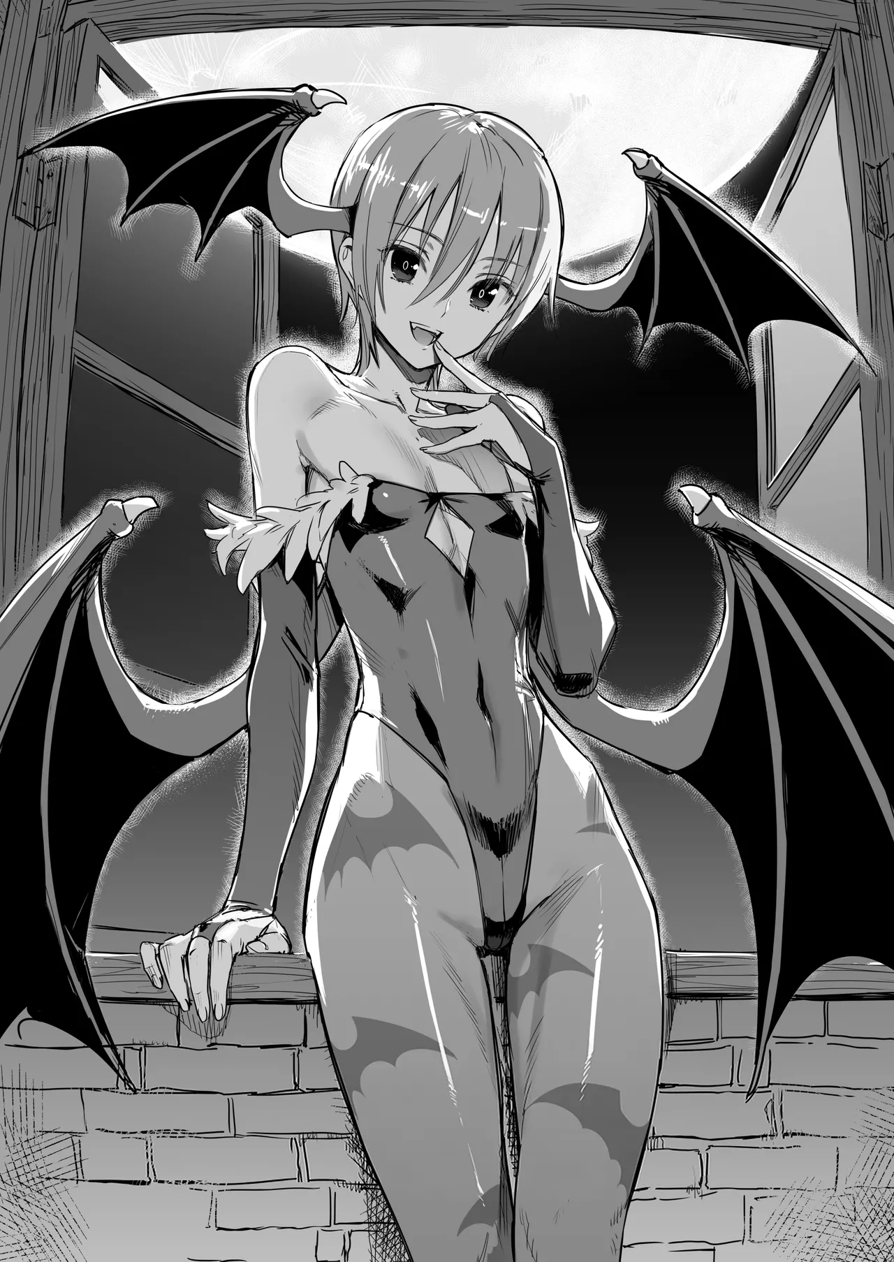 [ajisaidenden (Kawakami Rokkaku)] История о суккубе, высасывающем жизненные силы (Darkstalkers) [Russian] [Decensored] [Digital] 图片编号 8