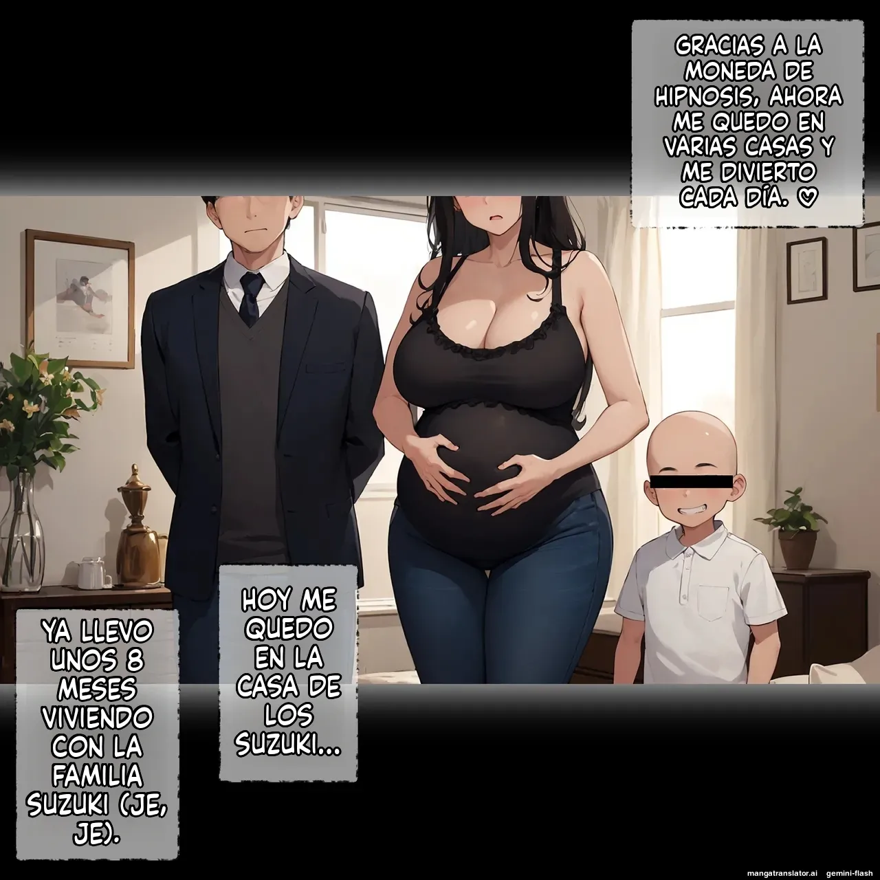 Ero shounen ni saimin shihai sa reta hoshizora-ka, akachan ninshin ikuji kyousei-chuu - Panic America (Spanish) MTL 5eme image