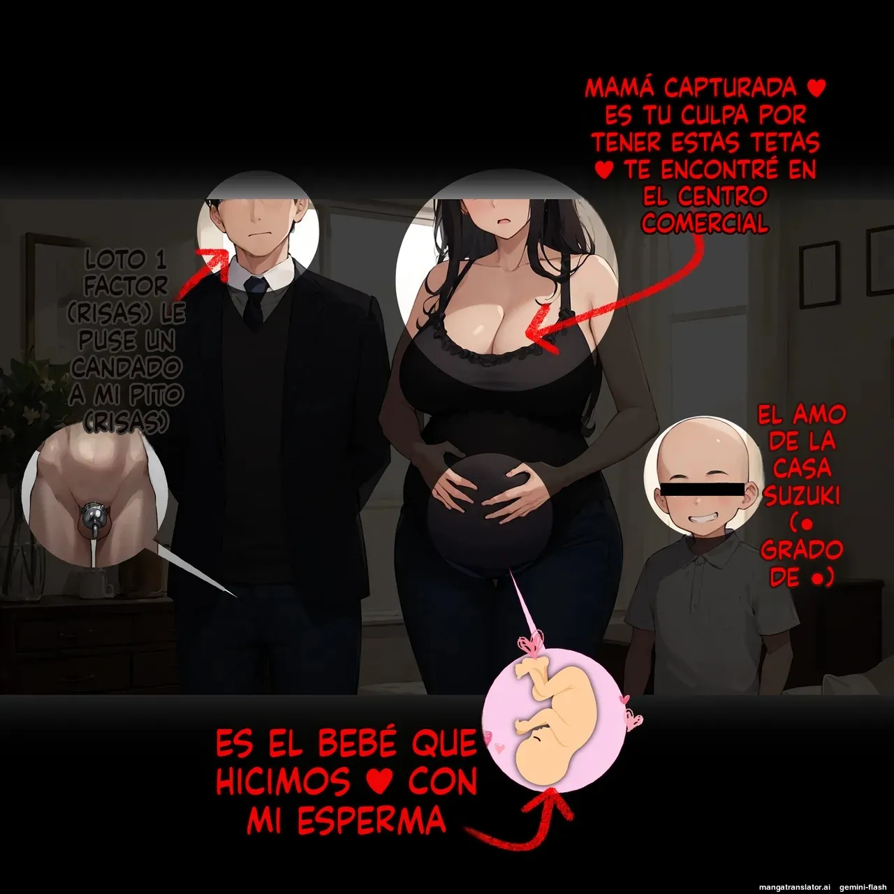 Ero shounen ni saimin shihai sa reta hoshizora-ka, akachan ninshin ikuji kyousei-chuu - Panic America (Spanish) MTL 6eme image