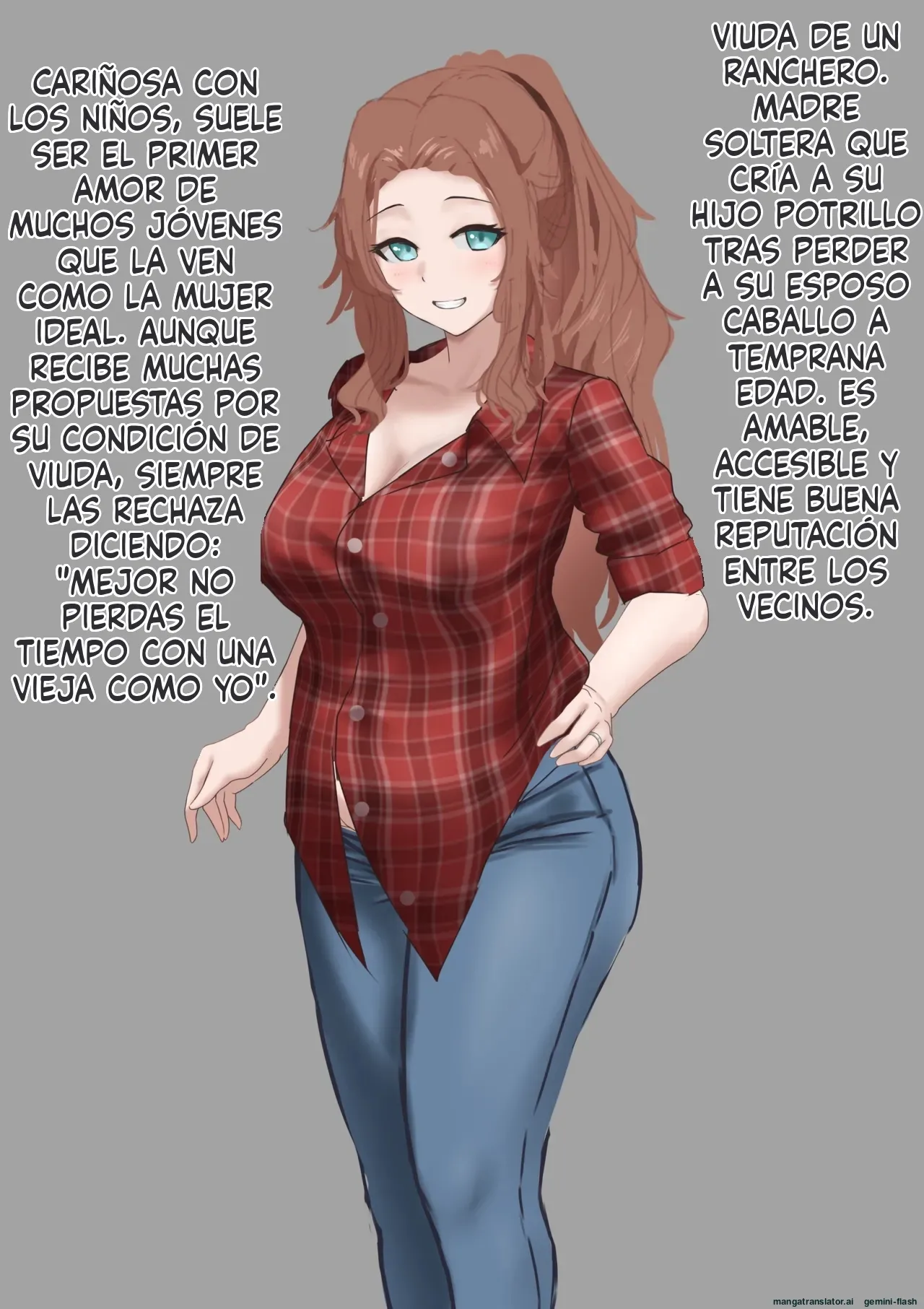 Miboujin wa Uma Musuko no Ko o Umu (Spanish) MTL image number 3