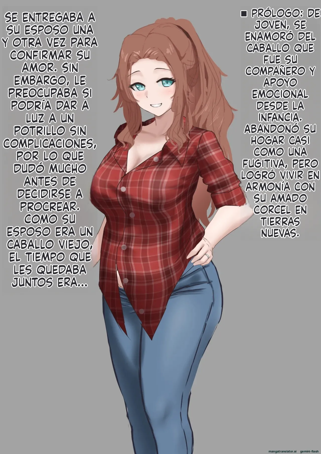 Miboujin wa Uma Musuko no Ko o Umu (Spanish) MTL image number 4