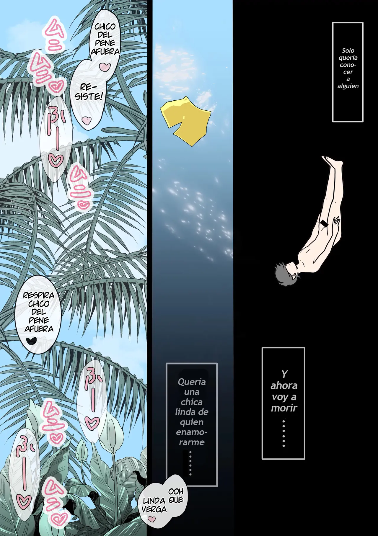 [Fukuneko Tamatebako (Fukuneko)] "Gal the Monster" Umi de Oboreta Boku o Tasukete Kureta no wa, Gal no Kawa o Kabutta 2-hiki no Seiyoku Monster deshita [Spanish] [Harenchi no Fansub] 이미지 번호 5