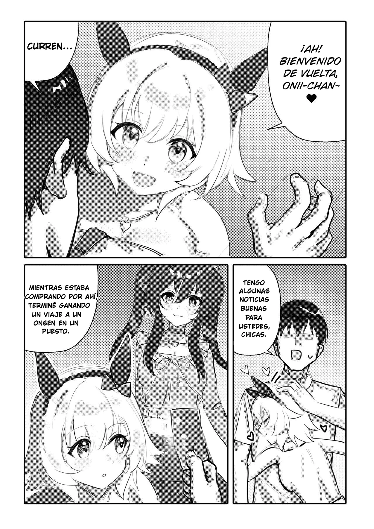 [Awei] Imouto to Imouto to Onsen｜Onsen con Hermana y Hermana (Uma Musume Pretty Derby) [Spanish] [SigmaDeltaXD] [Decensored] image number 4