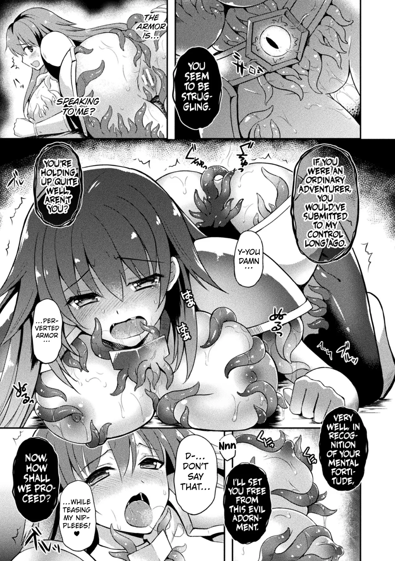 [Tenro Aya] Female Warrior Flare And The Cursed Lewd Armor (Tentacle Holic) [English] [Kuraudo] image number 13