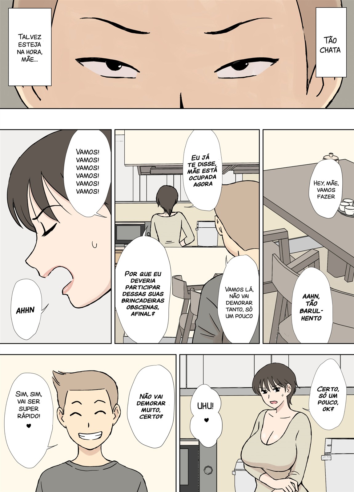 [Urakan] Numa Haha Wanpaku Musuko no Mama Ijiri ｜Mãe Encurralada ~Filho safado brincando com a mãe~ [Portuguese-BR] 图片编号 5