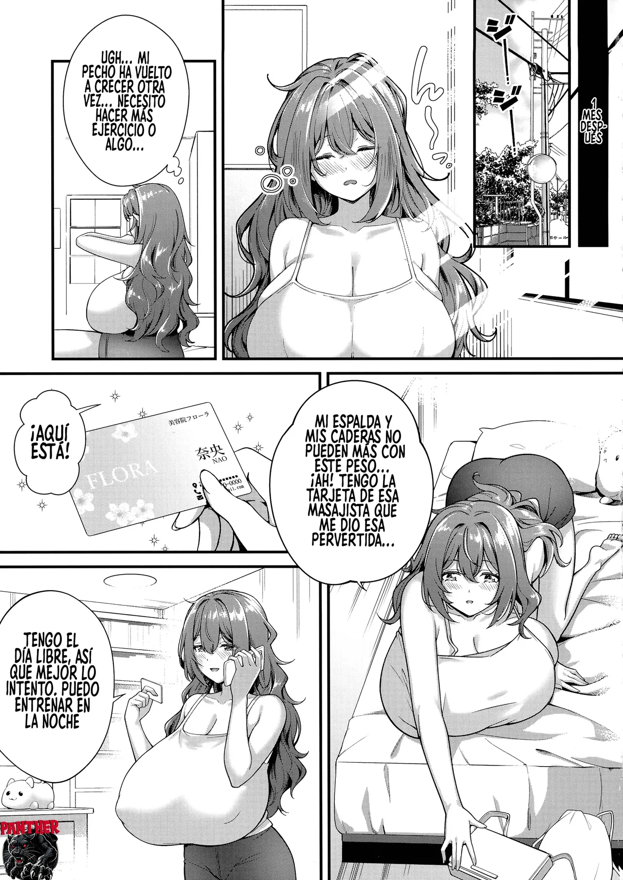 [Kannko Bokujyo (Kannko)] Choubakunyuu de Bonyuu Taishitsu no Watashi to Bakunyuu Daisuki Hentai Baito Senshi no Kusareen| Mi relacion con una trabajadora obesesionada con las tetas y la leche materna [Spanish] [Panther Scan] [Digital] 이미지 번호 17